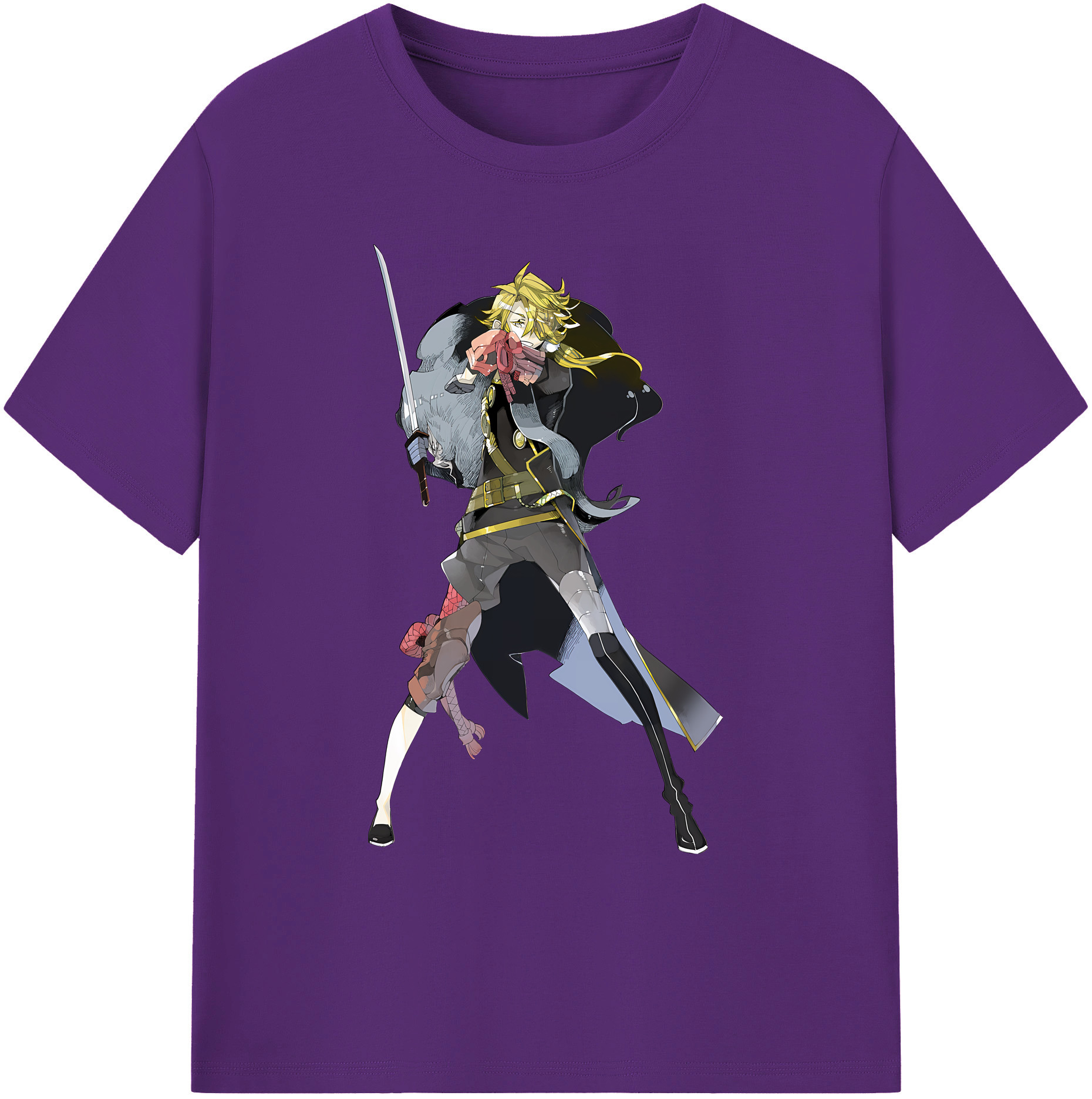 （画像用） 刀剣乱舞 Touken Ranbu 綿100％ メンズ半袖Tシャツ｜肌触りやわらか＆通気性