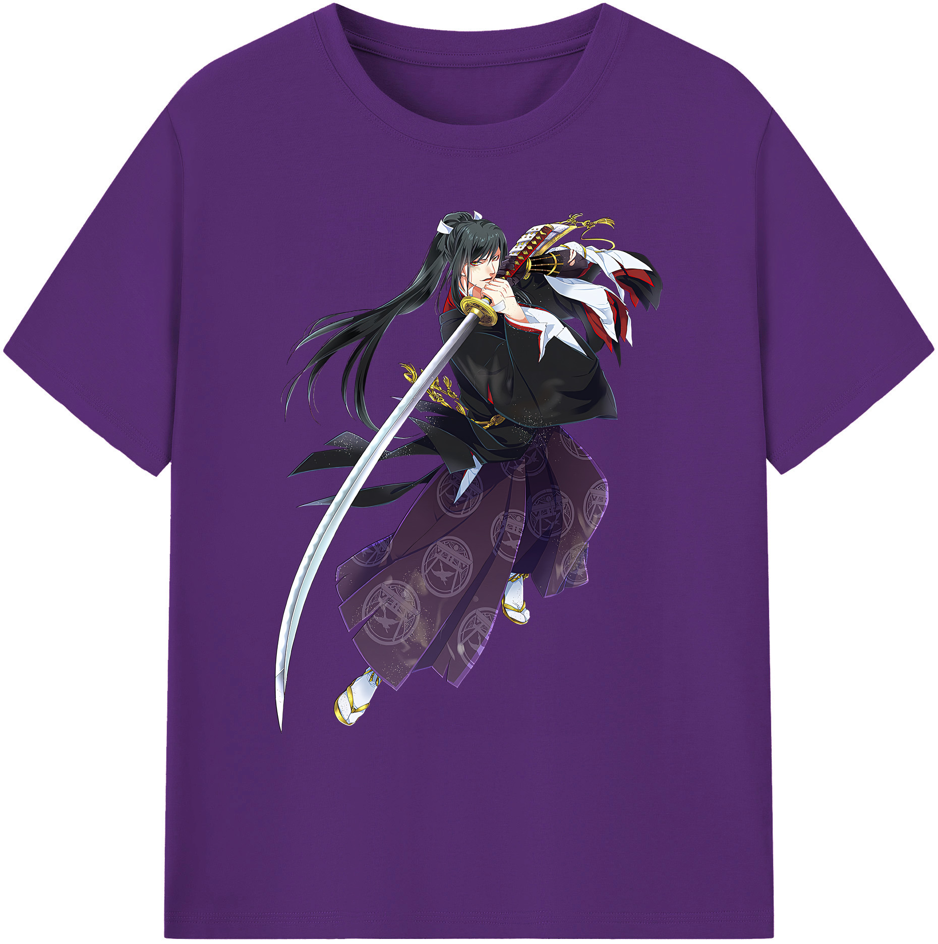 （画像用） 刀剣乱舞 Touken Ranbu 綿100％ メンズ半袖Tシャツ｜肌触りやわらか＆通気性
