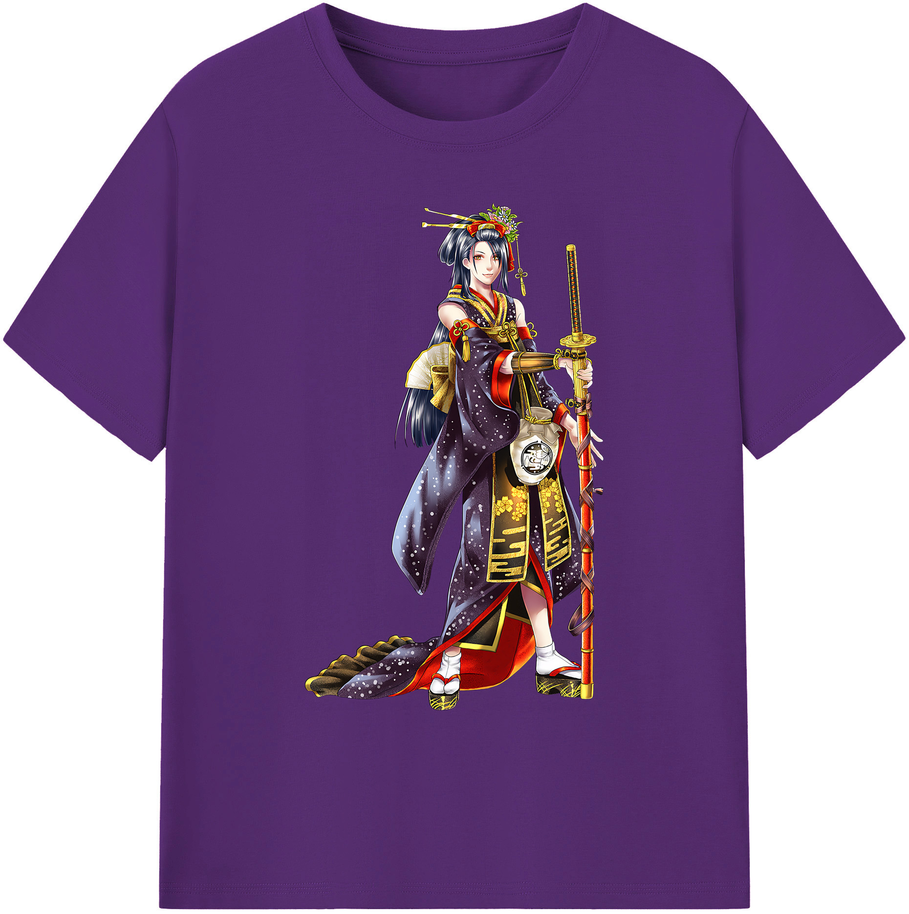 （画像用） 刀剣乱舞 Touken Ranbu 綿100％ メンズ半袖Tシャツ｜肌触りやわらか＆通気性