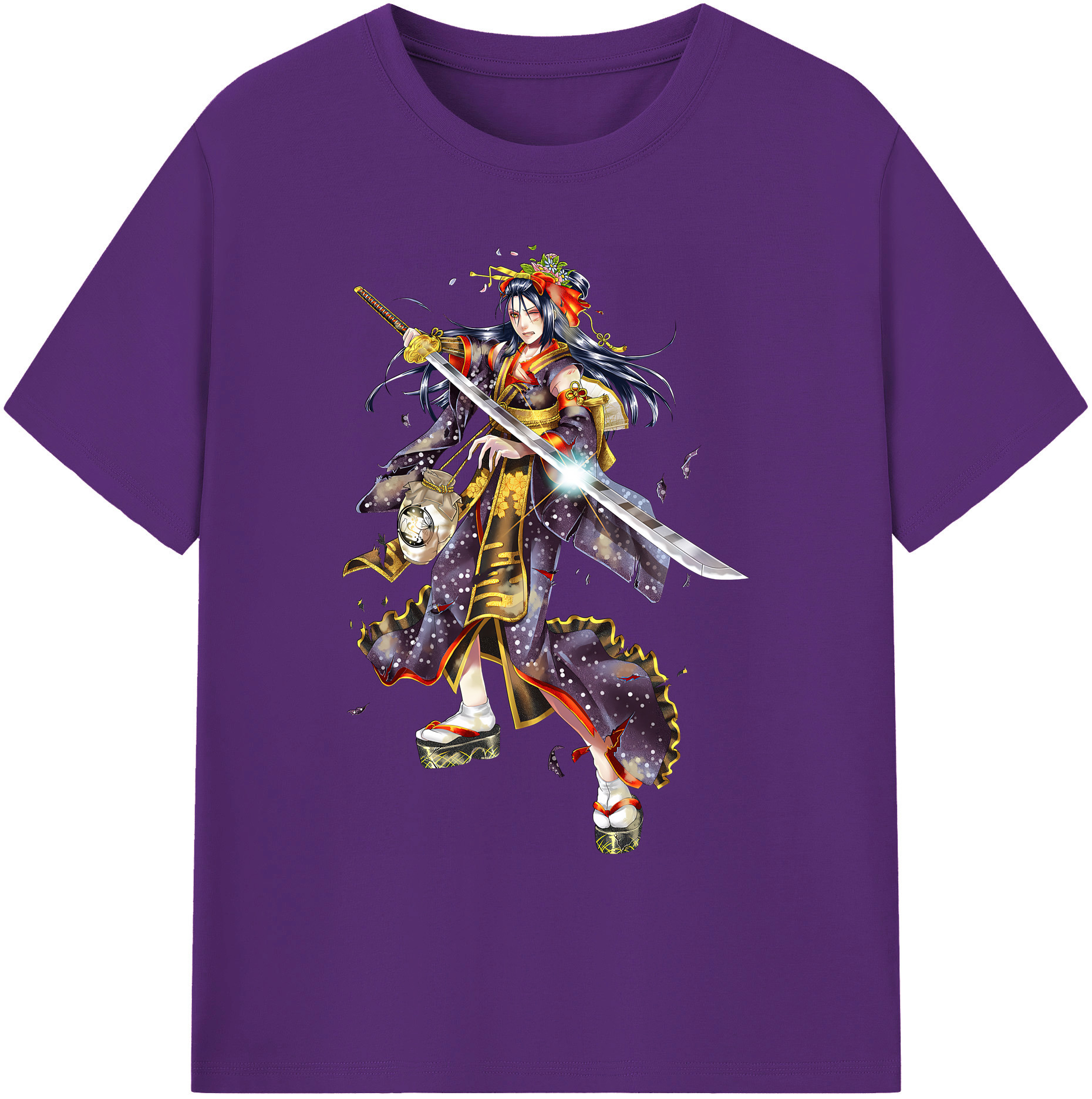 （画像用） 刀剣乱舞 Touken Ranbu 綿100％ メンズ半袖Tシャツ｜肌触りやわらか＆通気性