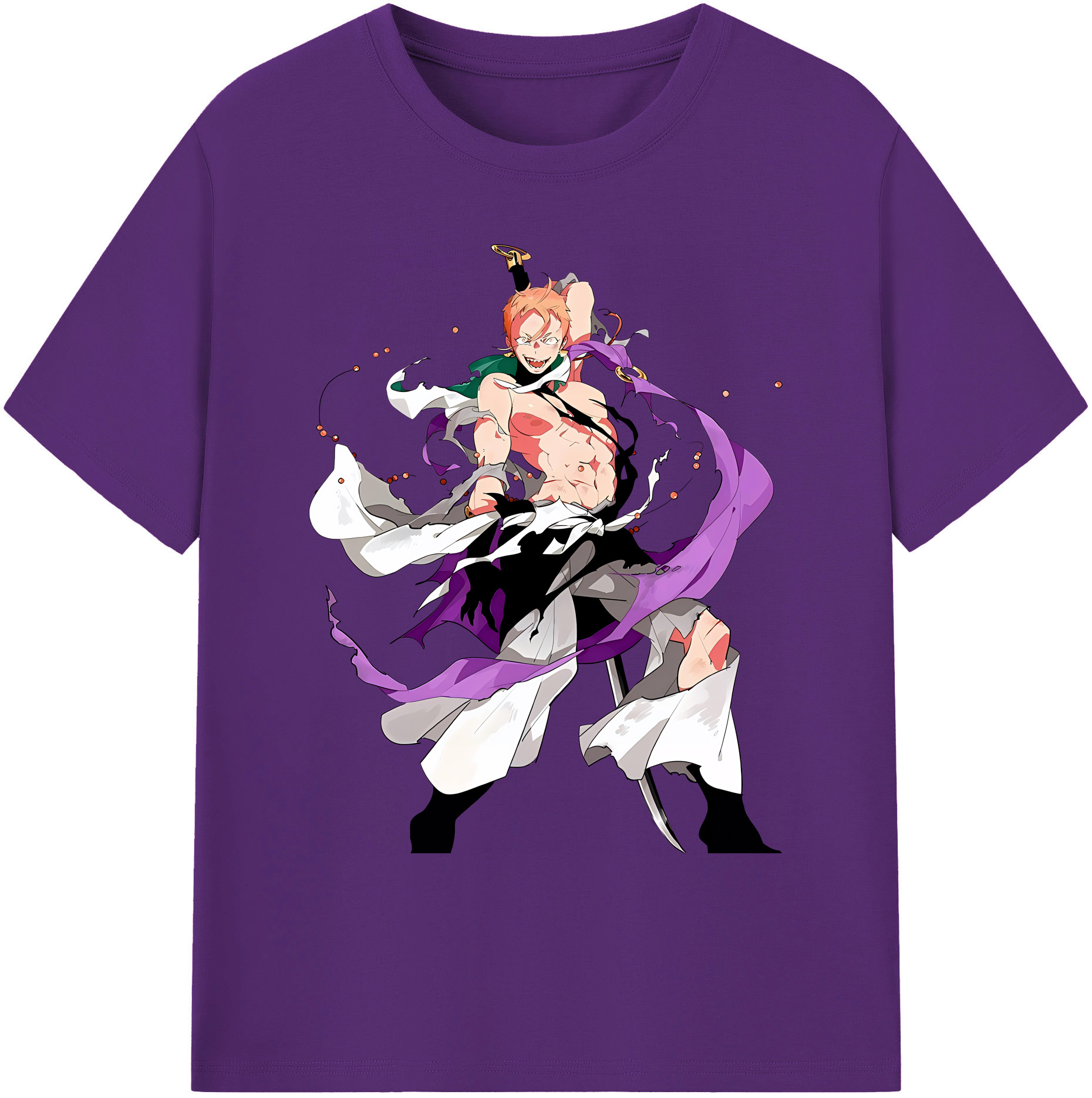 （画像用） 刀剣乱舞 Touken Ranbu 綿100％ メンズ半袖Tシャツ｜肌触りやわらか＆通気性