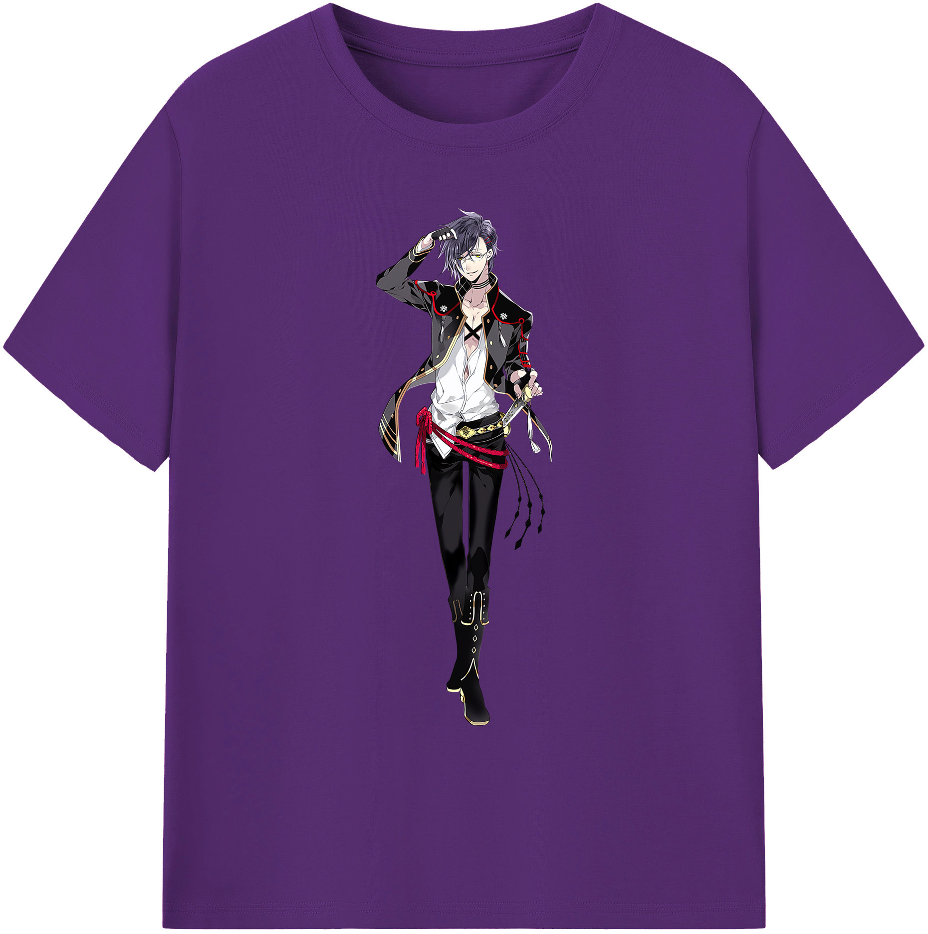 （画像用） 刀剣乱舞 Touken Ranbu 綿100％ メンズ半袖Tシャツ｜肌触りやわらか＆通気性
