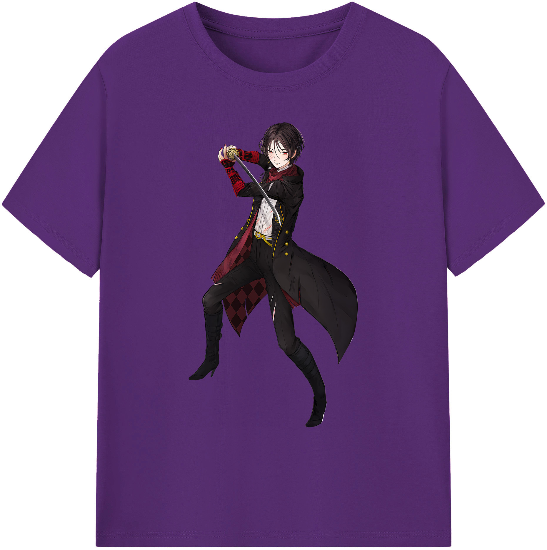 （画像用） 刀剣乱舞 Touken Ranbu 綿100％ メンズ半袖Tシャツ｜肌触りやわらか＆通気性