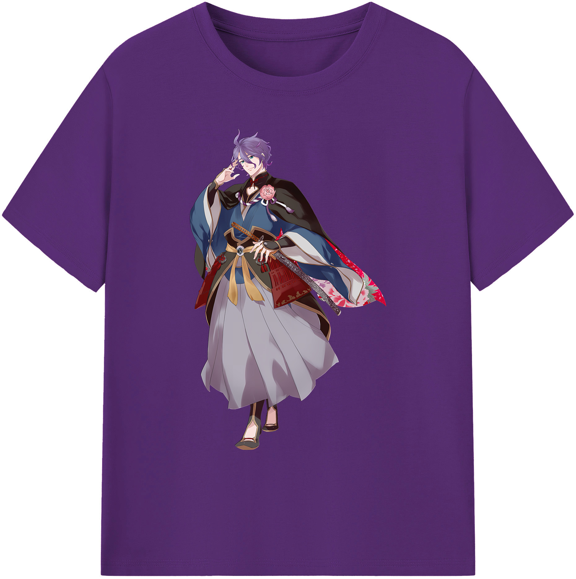 （画像用） 刀剣乱舞 Touken Ranbu 綿100％ メンズ半袖Tシャツ｜肌触りやわらか＆通気性