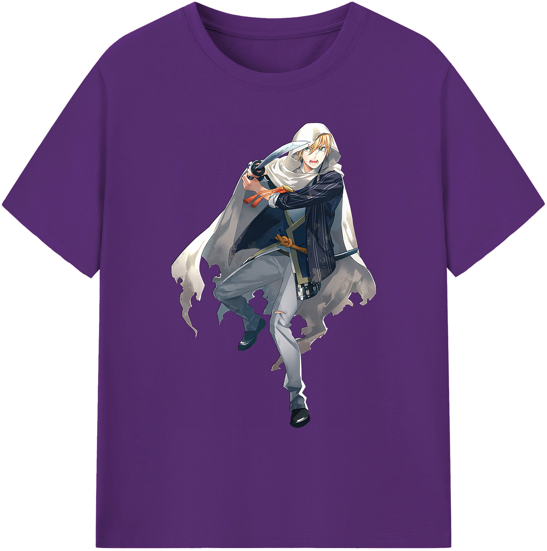 （画像用） 刀剣乱舞 Touken Ranbu 綿100％ メンズ半袖Tシャツ｜肌触りやわらか＆通気性