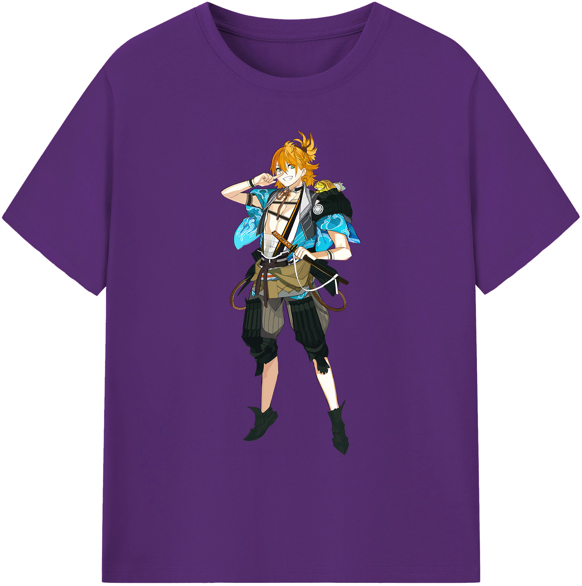 （画像用） 刀剣乱舞 Touken Ranbu 綿100％ メンズ半袖Tシャツ｜肌触りやわらか＆通気性