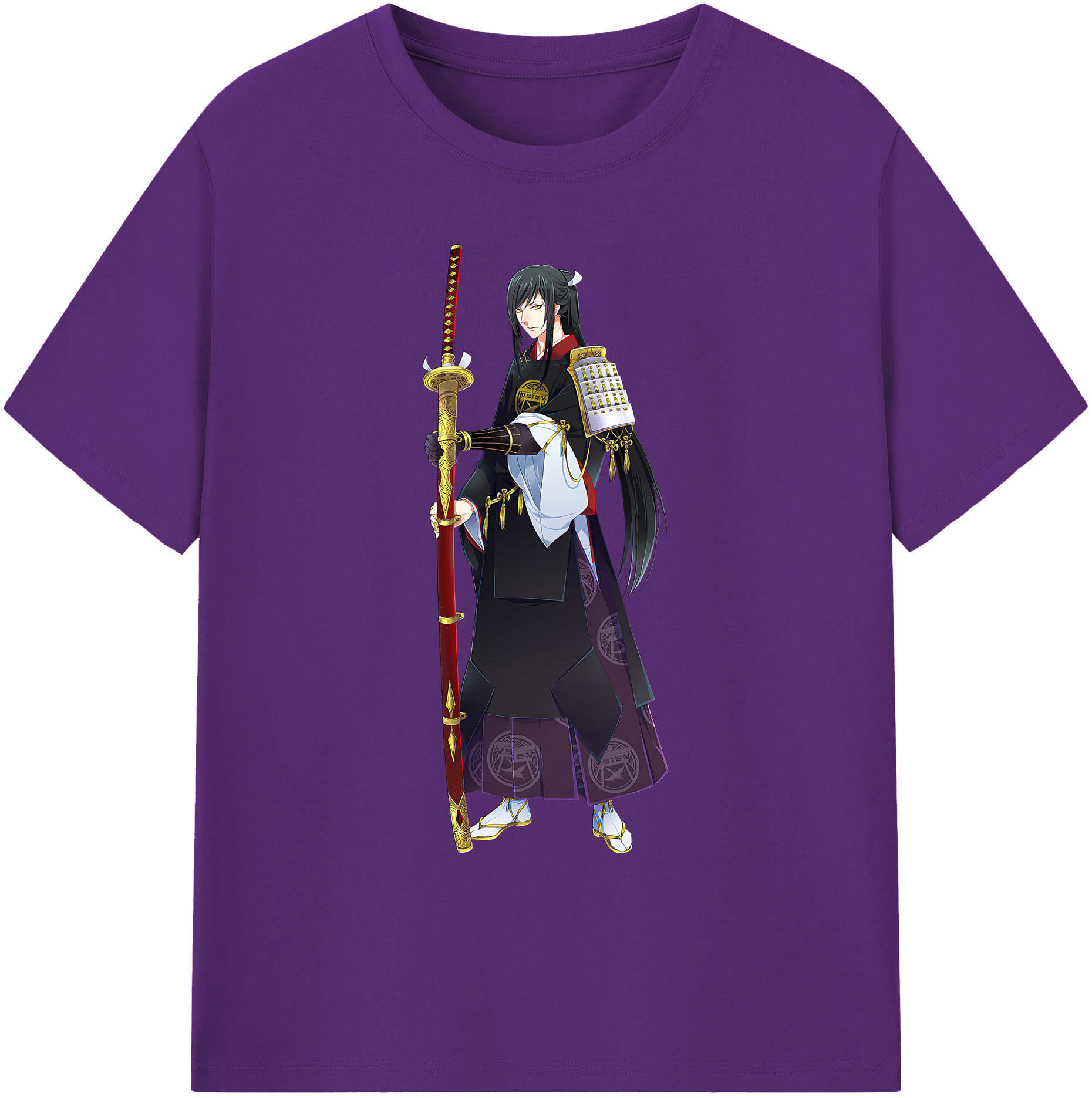 （画像用） 刀剣乱舞 Touken Ranbu 綿100％ メンズ半袖Tシャツ｜肌触りやわらか＆通気性