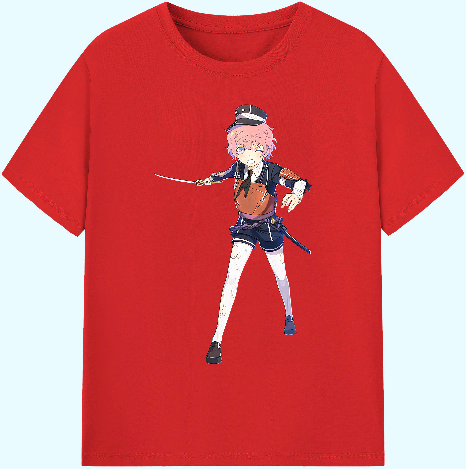 （画像用） 刀剣乱舞 Touken Ranbu 綿100％ メンズ半袖Tシャツ｜肌触りやわらか＆通気性