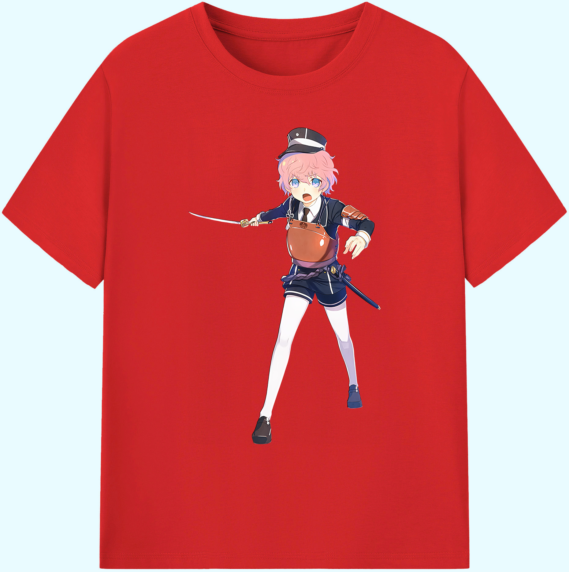 （画像用） 刀剣乱舞 Touken Ranbu 綿100％ メンズ半袖Tシャツ｜肌触りやわらか＆通気性