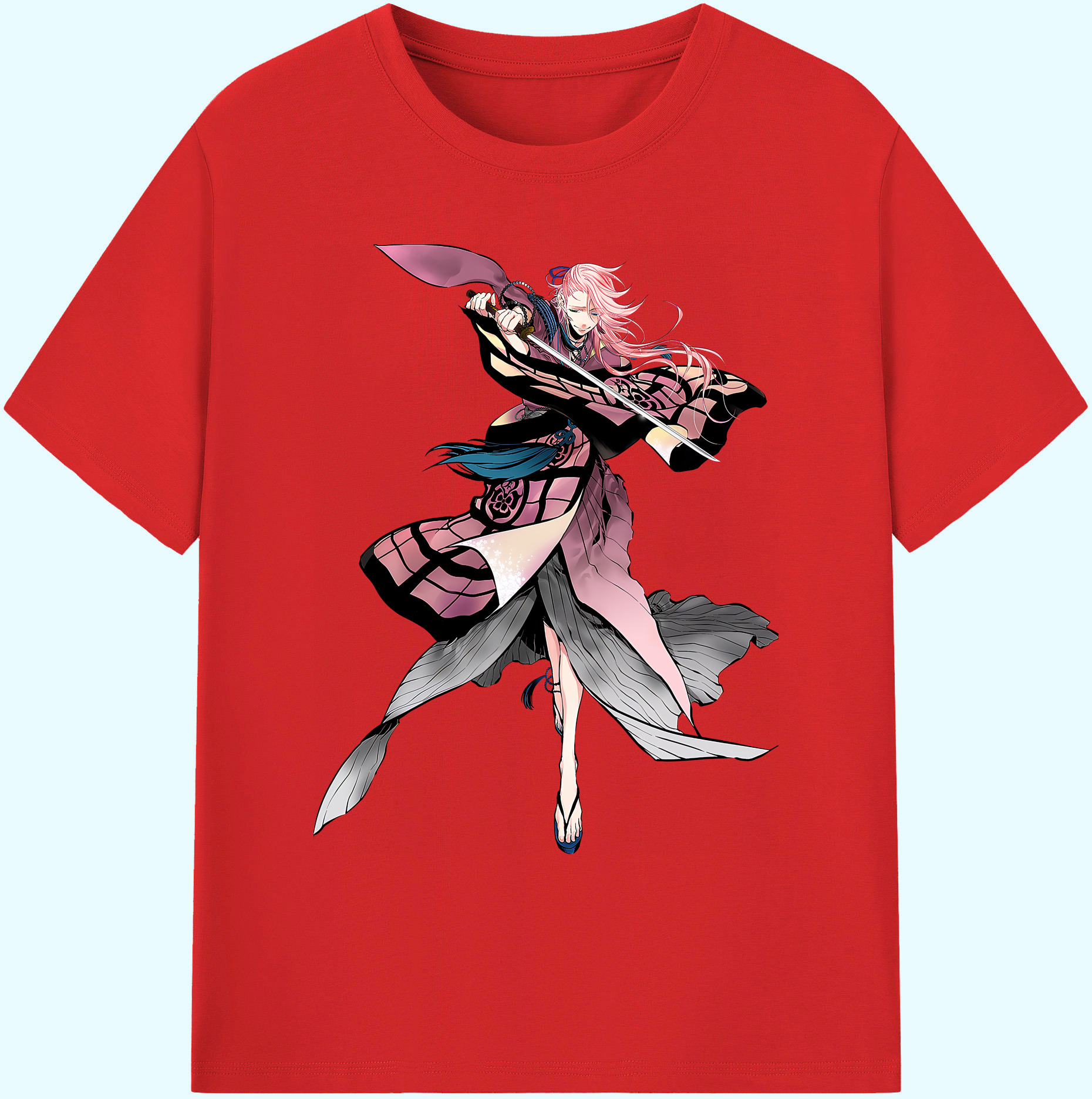 （画像用） 刀剣乱舞 Touken Ranbu 綿100％ メンズ半袖Tシャツ｜肌触りやわらか＆通気性