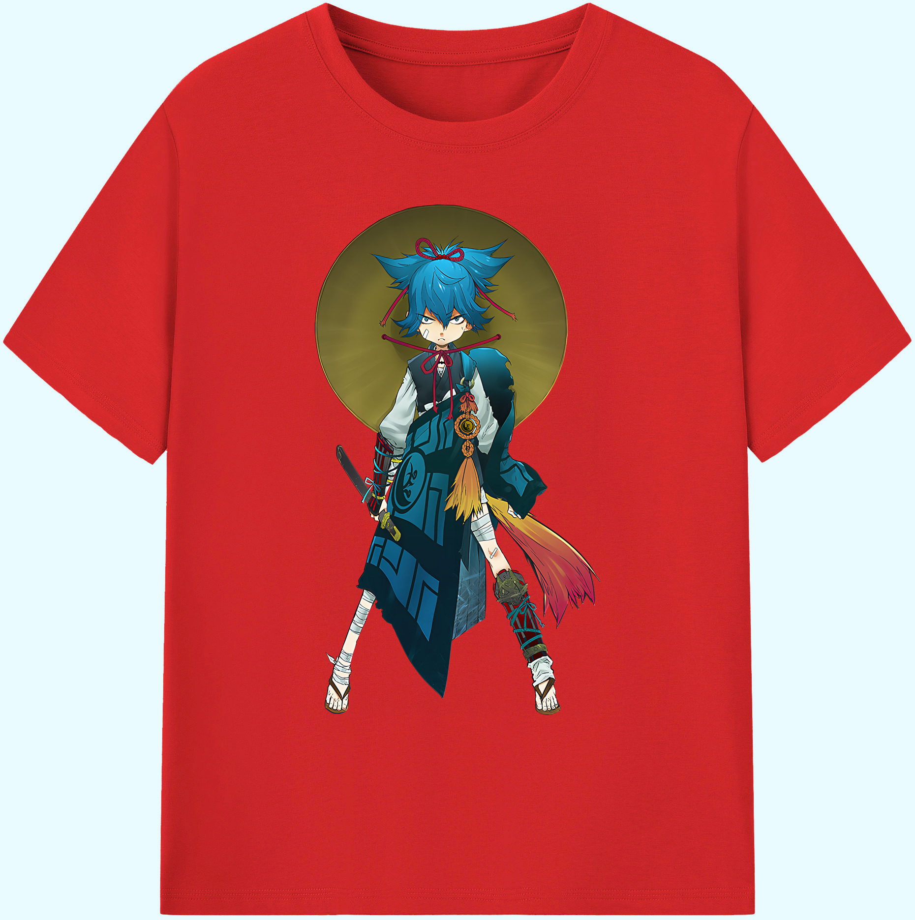 （画像用） 刀剣乱舞 Touken Ranbu 綿100％ メンズ半袖Tシャツ｜肌触りやわらか＆通気性