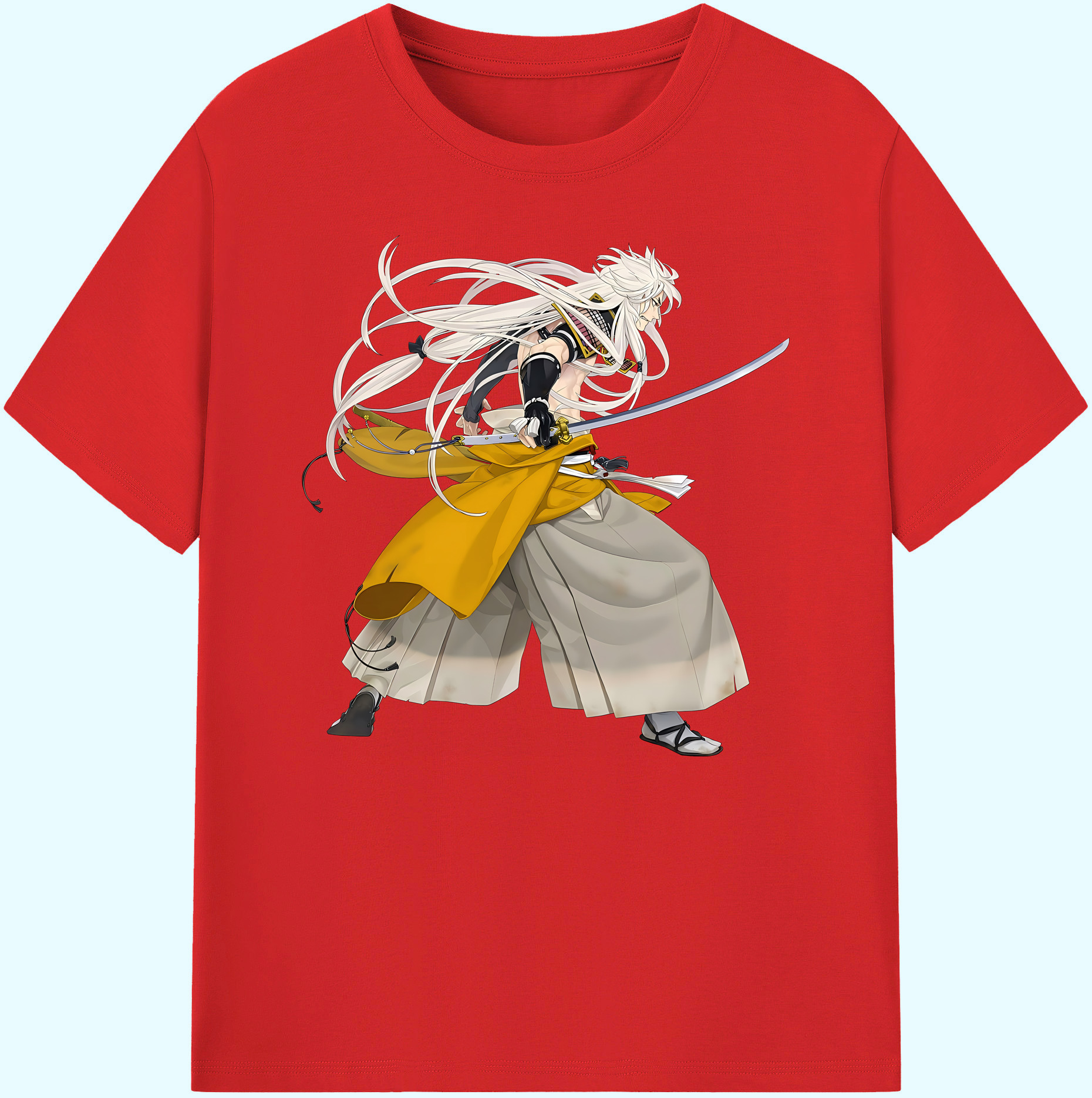 （画像用） 刀剣乱舞 Touken Ranbu 綿100％ メンズ半袖Tシャツ｜肌触りやわらか＆通気性