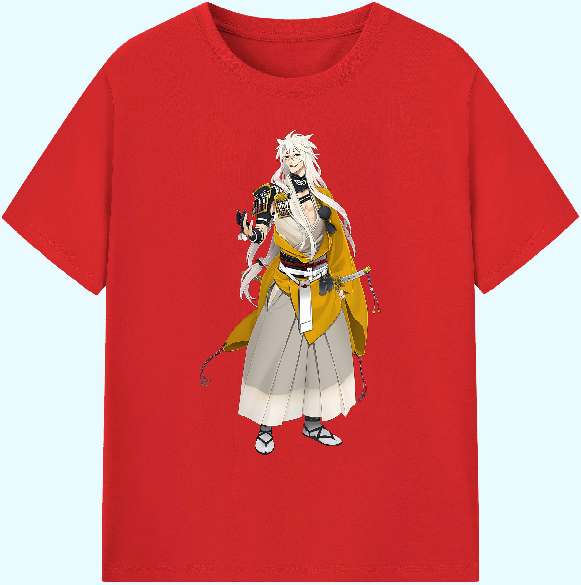 （画像用） 刀剣乱舞 Touken Ranbu 綿100％ メンズ半袖Tシャツ｜肌触りやわらか＆通気性