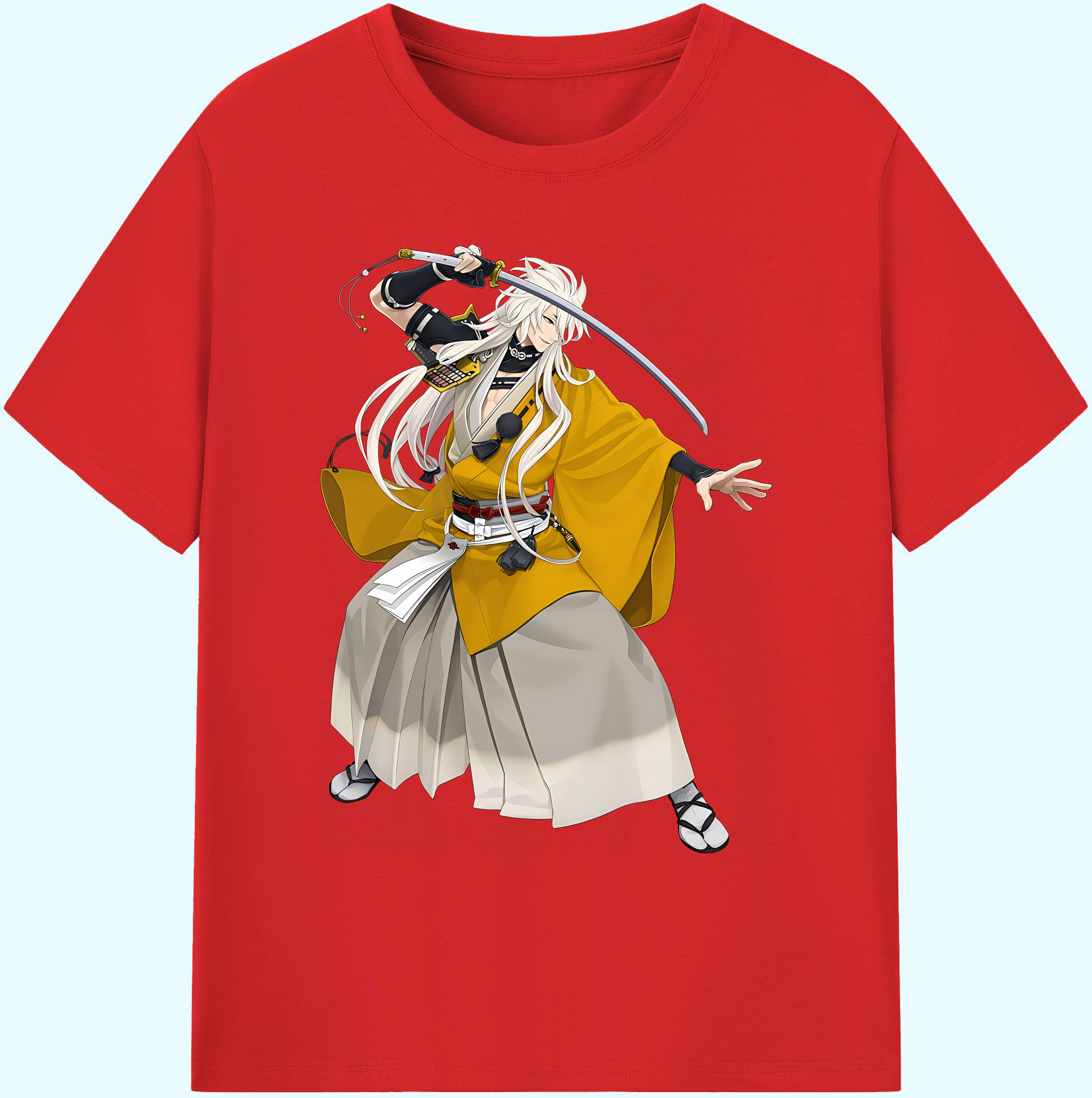 （画像用） 刀剣乱舞 Touken Ranbu 綿100％ メンズ半袖Tシャツ｜肌触りやわらか＆通気性
