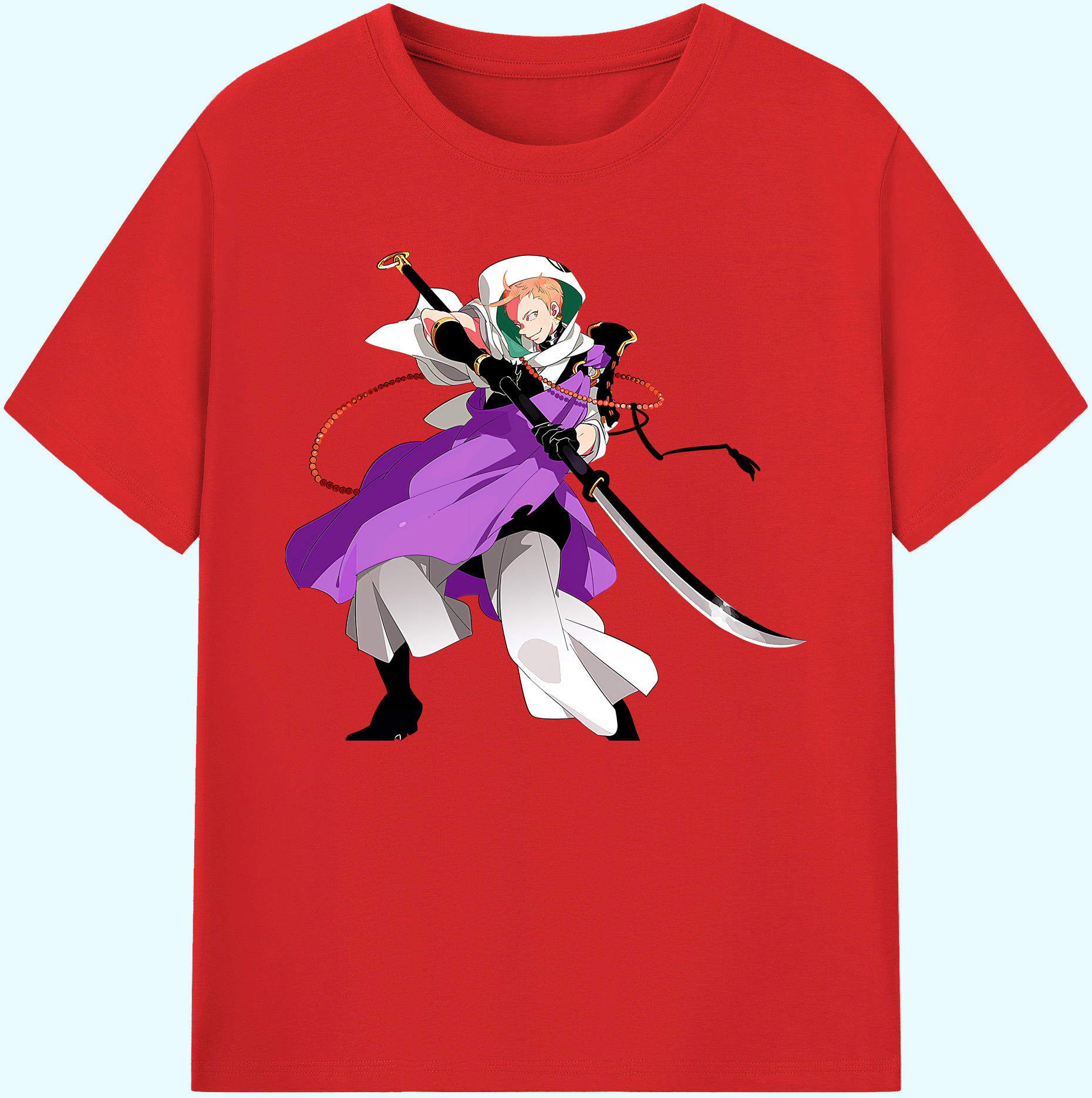（画像用） 刀剣乱舞 Touken Ranbu 綿100％ メンズ半袖Tシャツ｜肌触りやわらか＆通気性