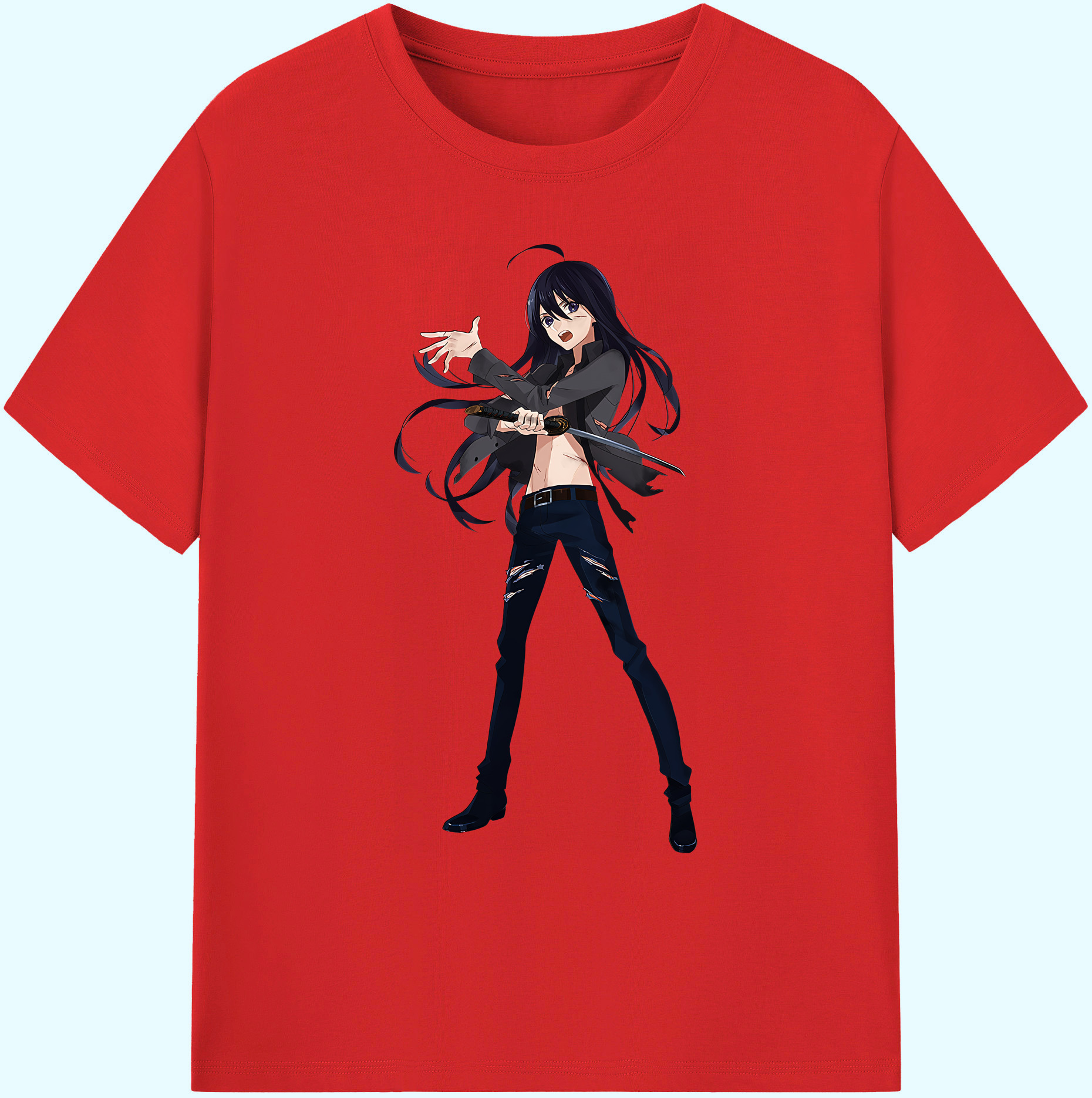 （画像用） 刀剣乱舞 Touken Ranbu 綿100％ メンズ半袖Tシャツ｜肌触りやわらか＆通気性