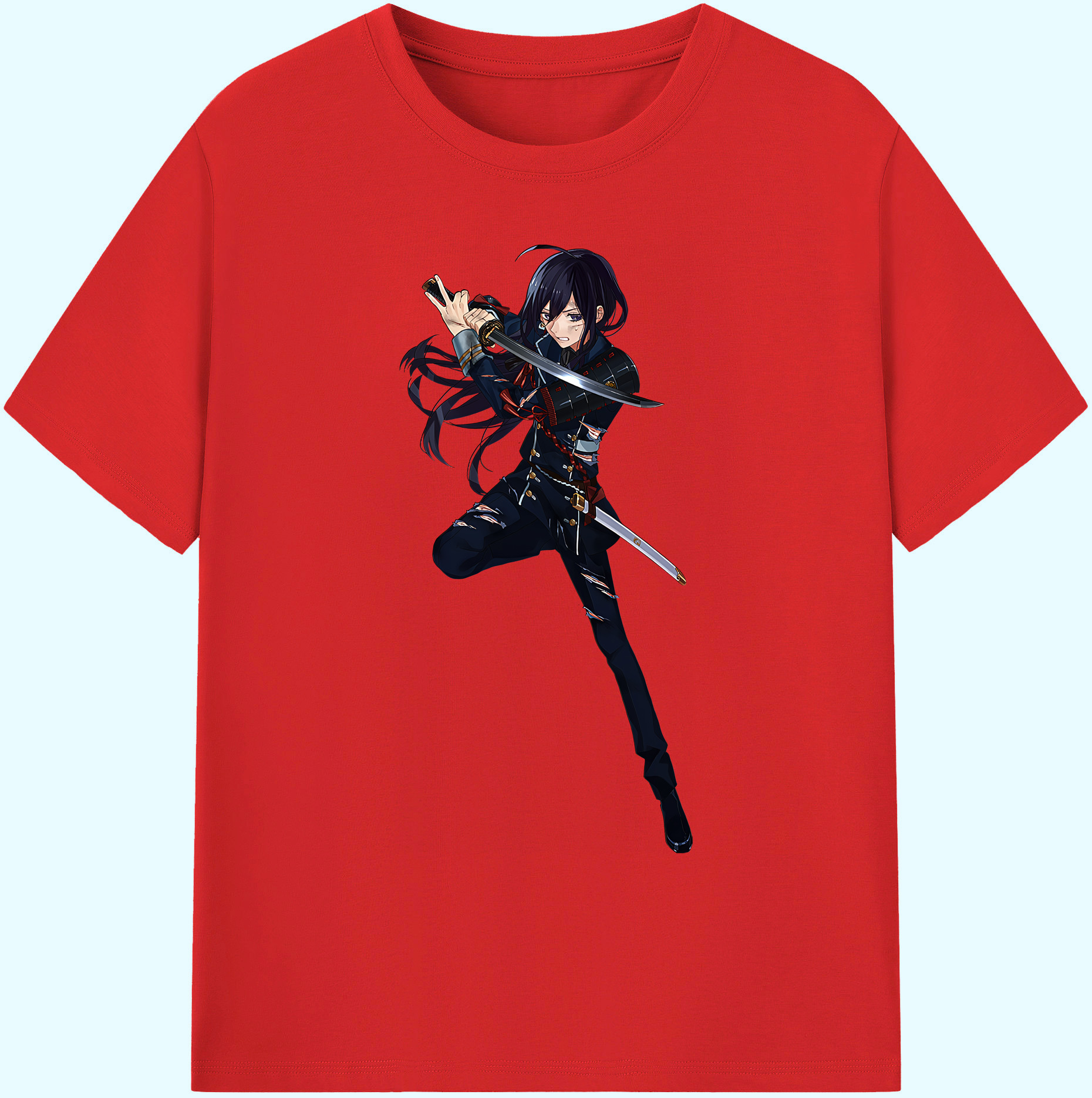 （画像用） 刀剣乱舞 Touken Ranbu 綿100％ メンズ半袖Tシャツ｜肌触りやわらか＆通気性