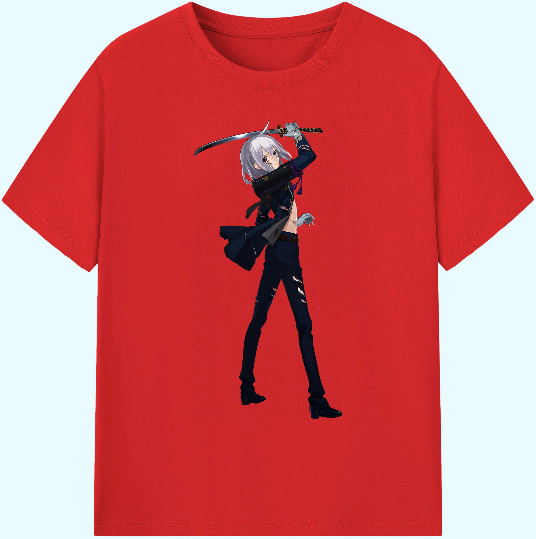 （画像用） 刀剣乱舞 Touken Ranbu 綿100％ メンズ半袖Tシャツ｜肌触りやわらか＆通気性