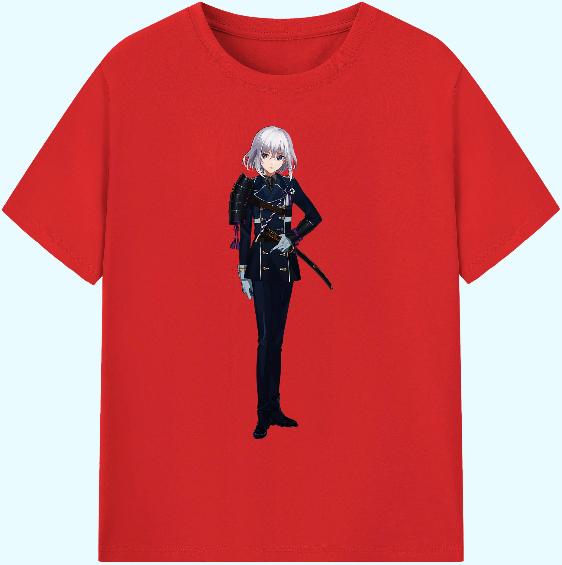 （画像用） 刀剣乱舞 Touken Ranbu 綿100％ メンズ半袖Tシャツ｜肌触りやわらか＆通気性
