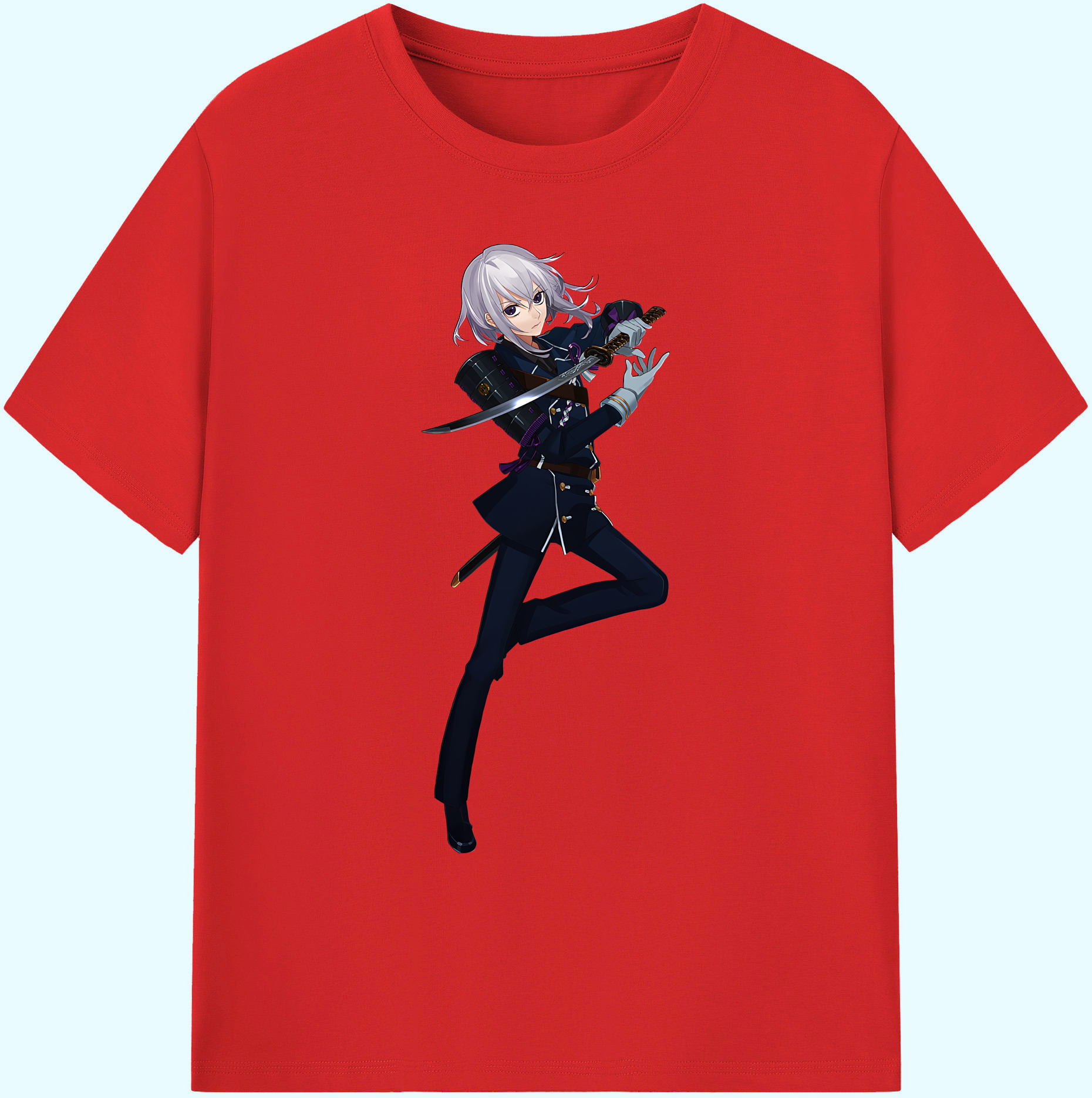 （画像用） 刀剣乱舞 Touken Ranbu 綿100％ メンズ半袖Tシャツ｜肌触りやわらか＆通気性