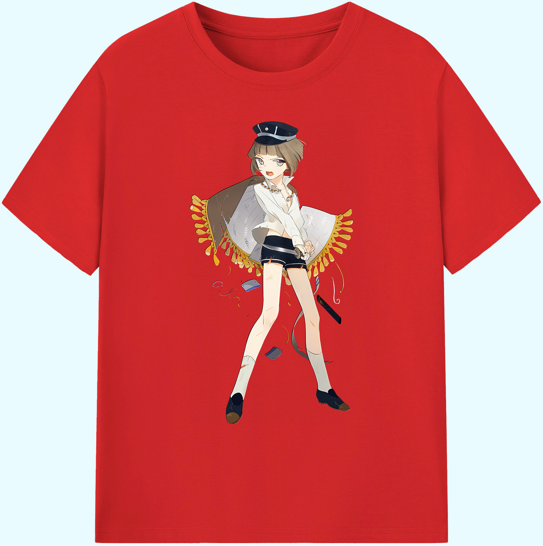 （画像用） 刀剣乱舞 Touken Ranbu 綿100％ メンズ半袖Tシャツ｜肌触りやわらか＆通気性