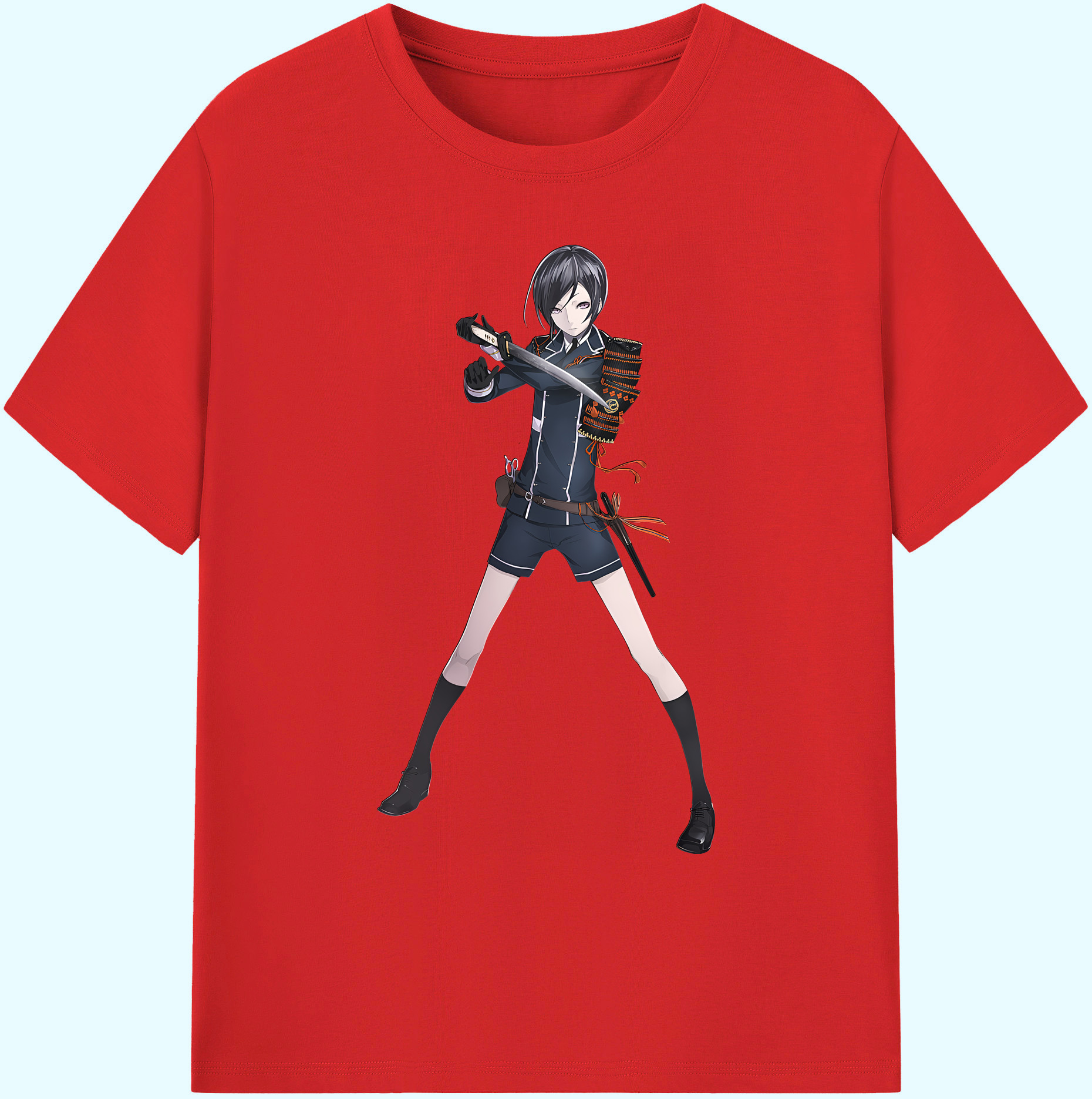 （画像用） 刀剣乱舞 Touken Ranbu 綿100％ メンズ半袖Tシャツ｜肌触りやわらか＆通気性