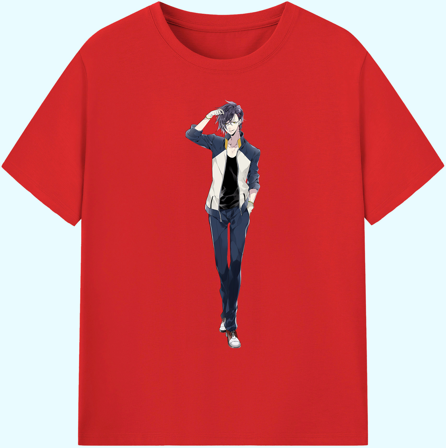 （画像用） 刀剣乱舞 Touken Ranbu 綿100％ メンズ半袖Tシャツ｜肌触りやわらか＆通気性
