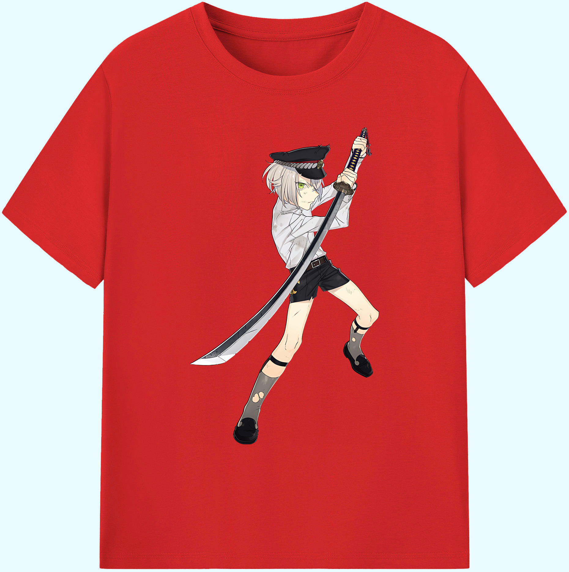 （画像用） 刀剣乱舞 Touken Ranbu 綿100％ メンズ半袖Tシャツ｜肌触りやわらか＆通気性