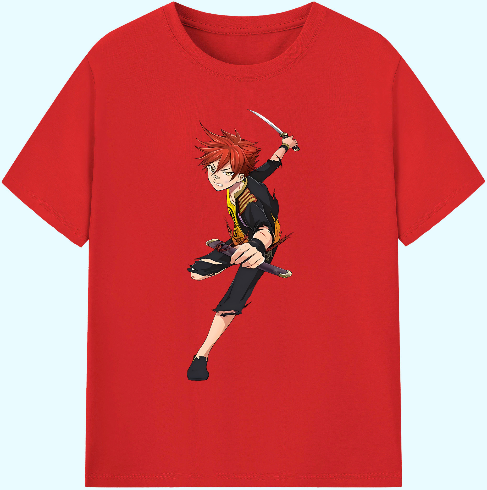 （画像用） 刀剣乱舞 Touken Ranbu 綿100％ メンズ半袖Tシャツ｜肌触りやわらか＆通気性
