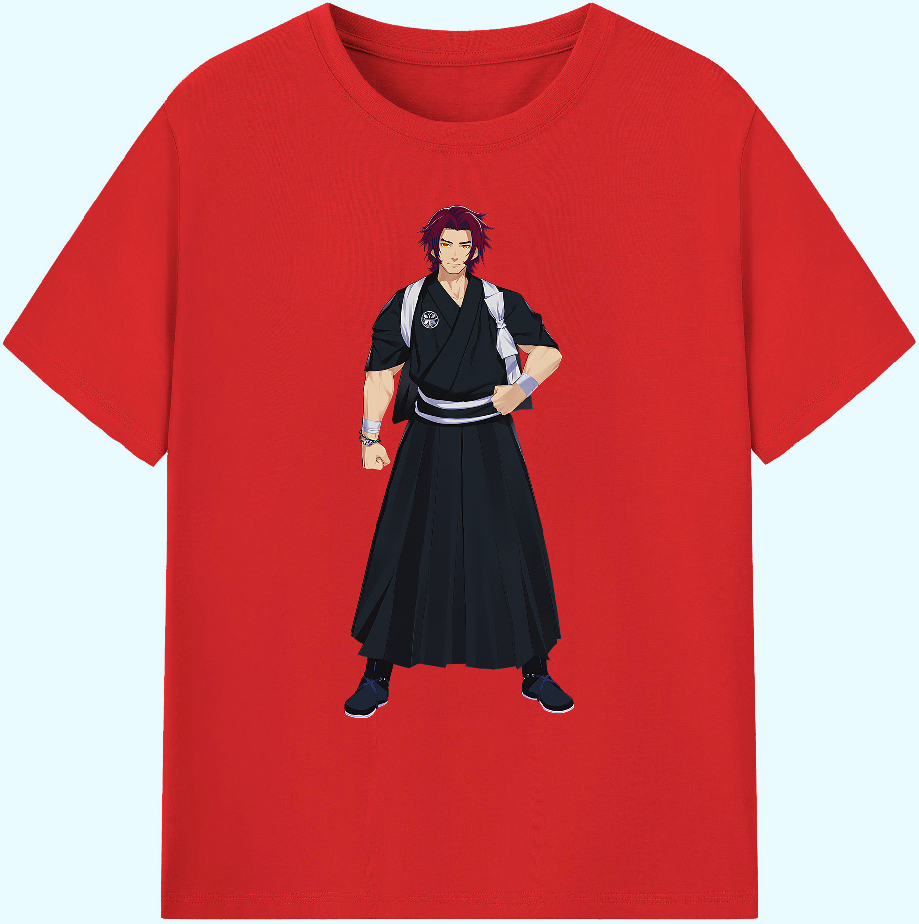 （画像用） 刀剣乱舞 Touken Ranbu 綿100％ メンズ半袖Tシャツ｜肌触りやわらか＆通気性