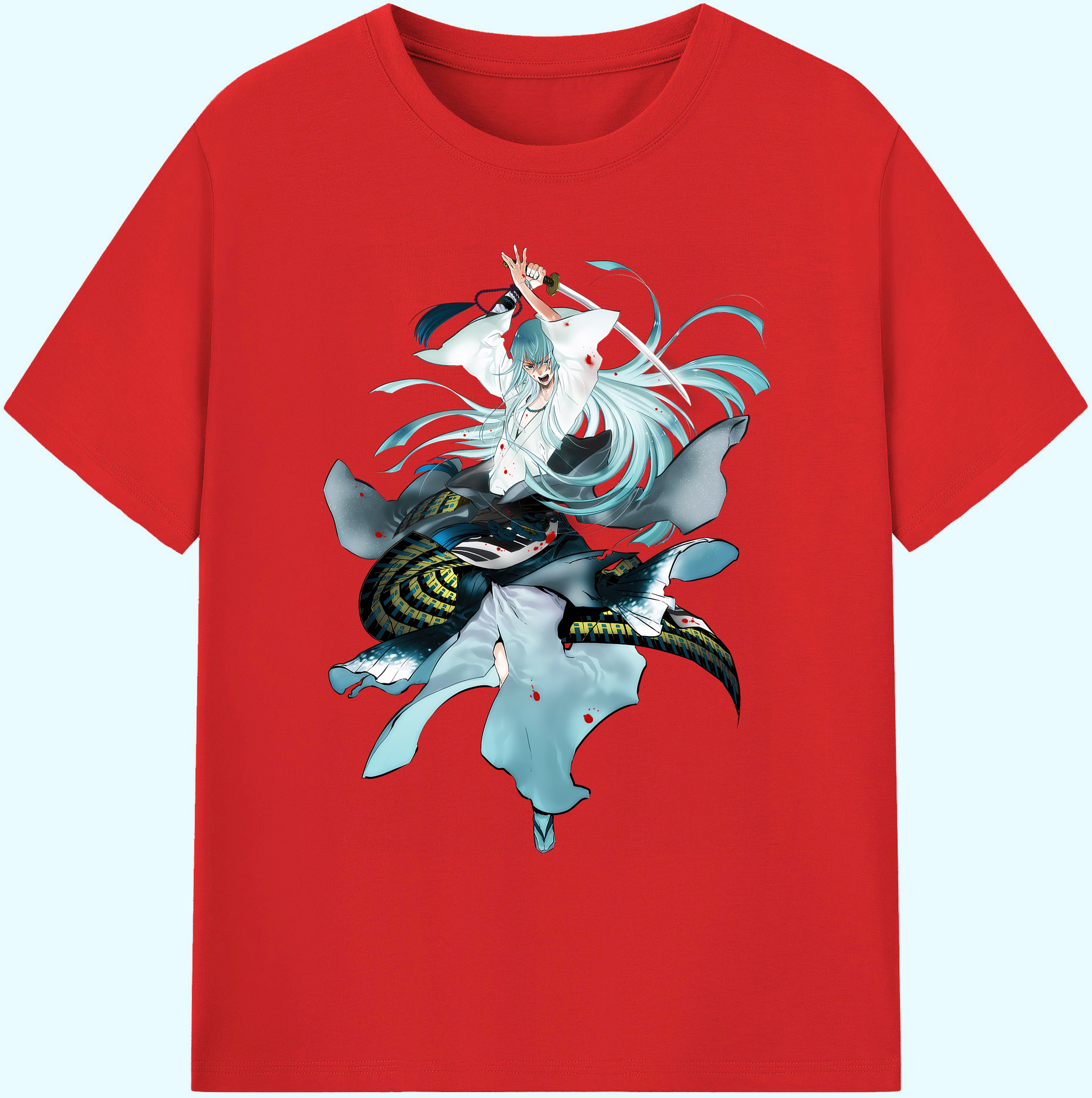 （画像用） 刀剣乱舞 Touken Ranbu 綿100％ メンズ半袖Tシャツ｜肌触りやわらか＆通気性