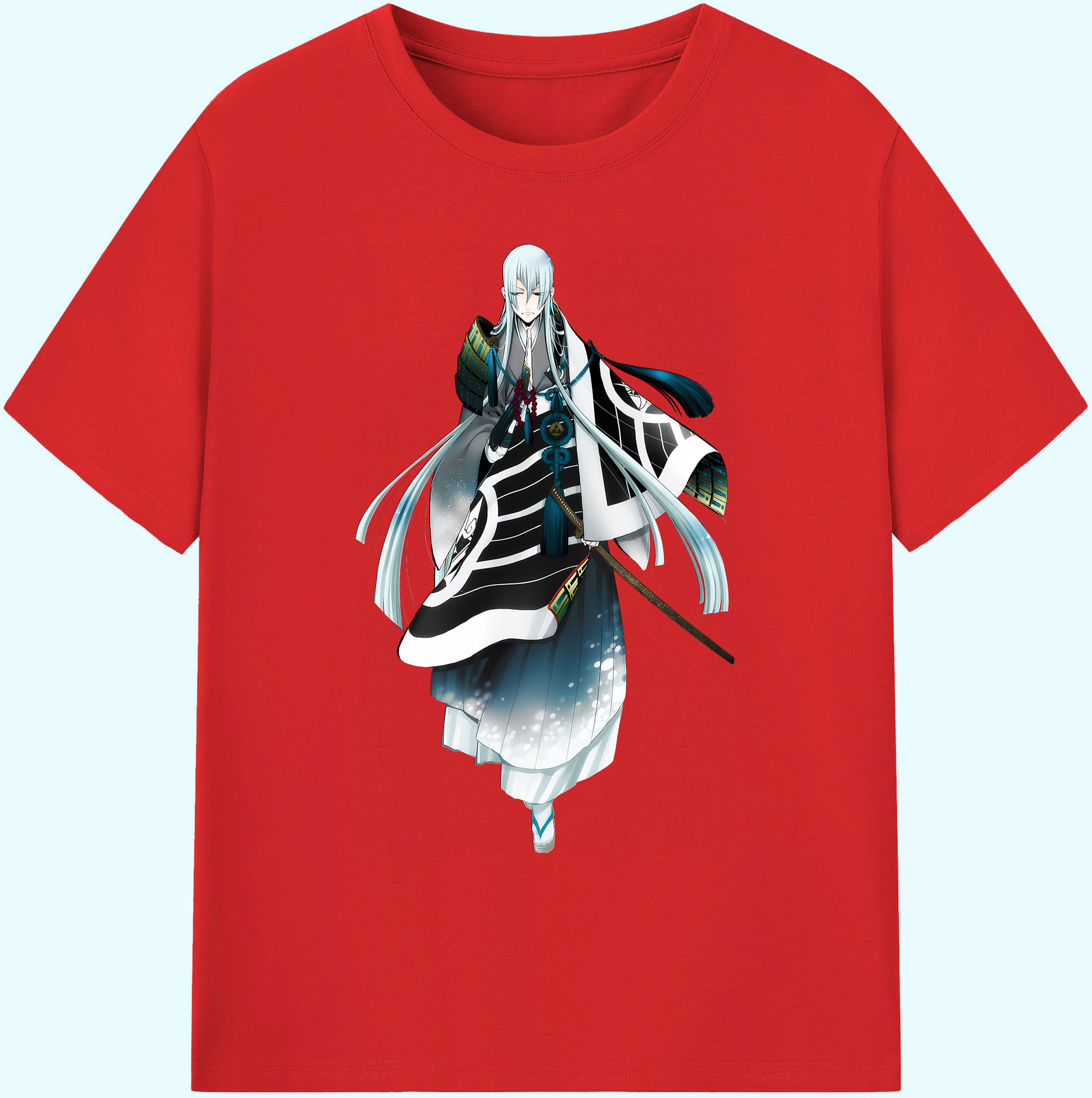 （画像用） 刀剣乱舞 Touken Ranbu 綿100％ メンズ半袖Tシャツ｜肌触りやわらか＆通気性