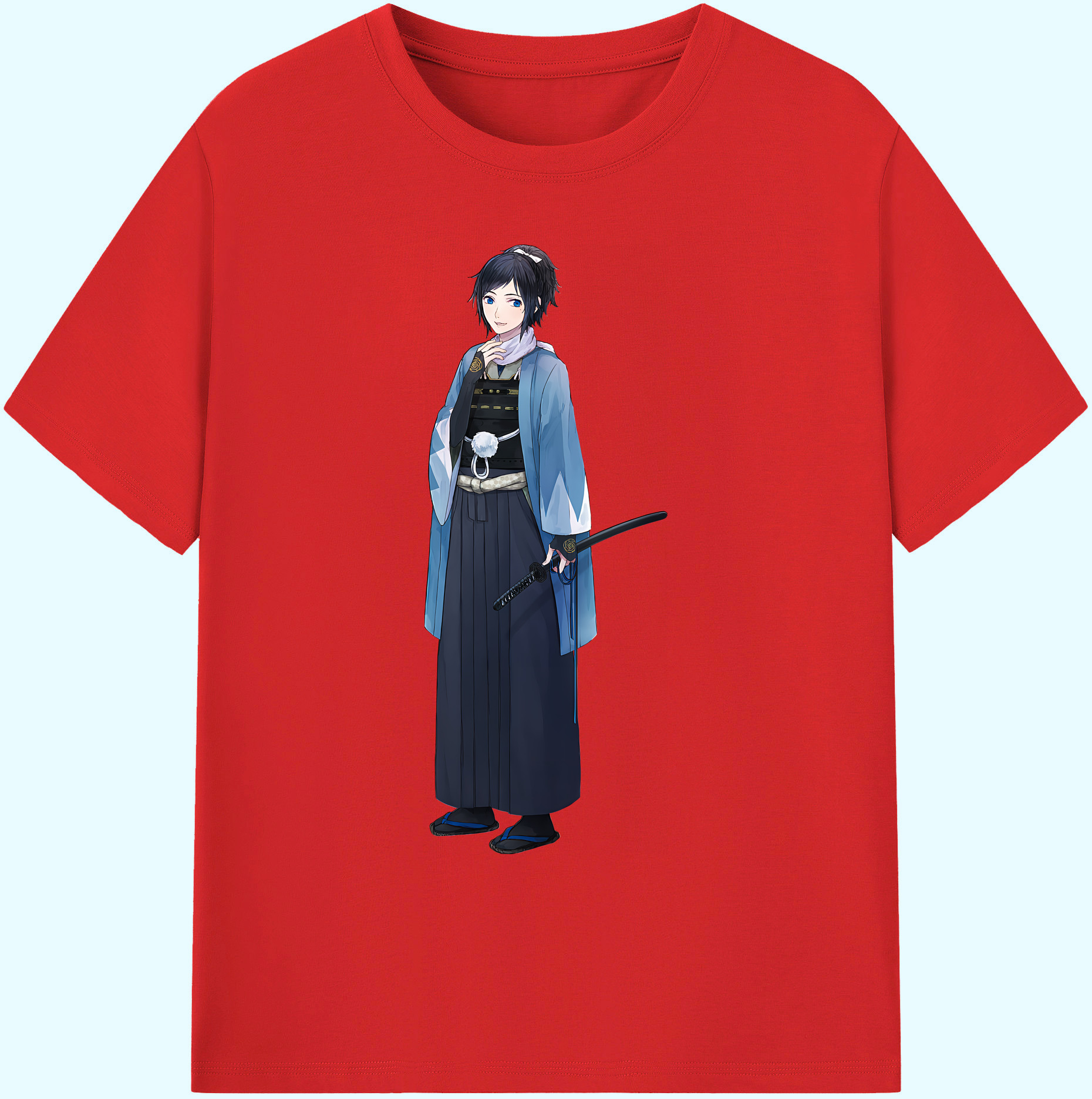 （画像用） 刀剣乱舞 Touken Ranbu 綿100％ メンズ半袖Tシャツ｜肌触りやわらか＆通気性