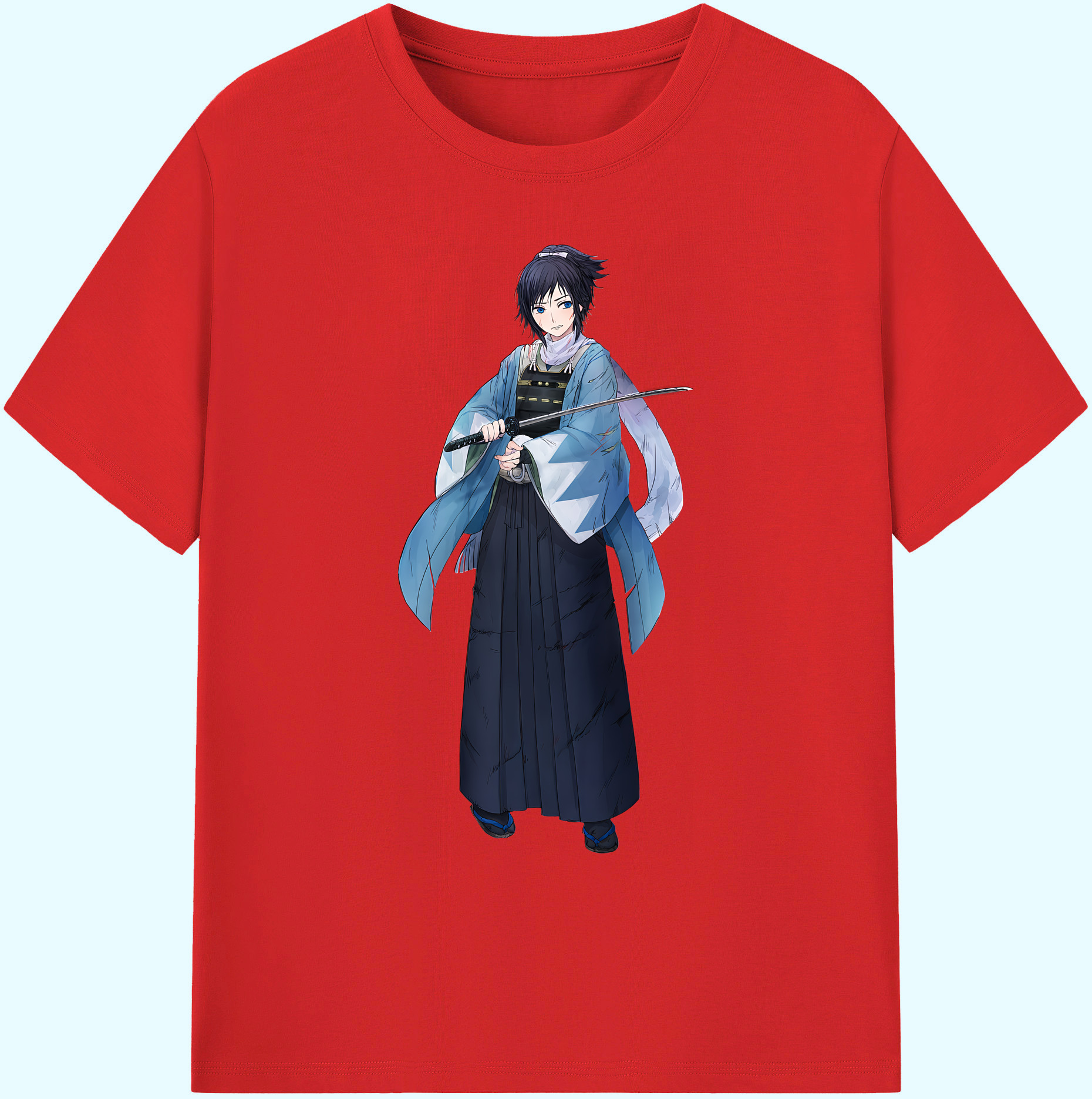 （画像用） 刀剣乱舞 Touken Ranbu 綿100％ メンズ半袖Tシャツ｜肌触りやわらか＆通気性