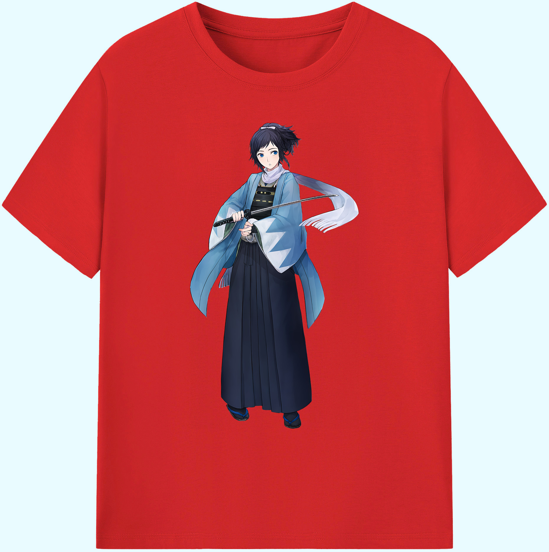 （画像用） 刀剣乱舞 Touken Ranbu 綿100％ メンズ半袖Tシャツ｜肌触りやわらか＆通気性