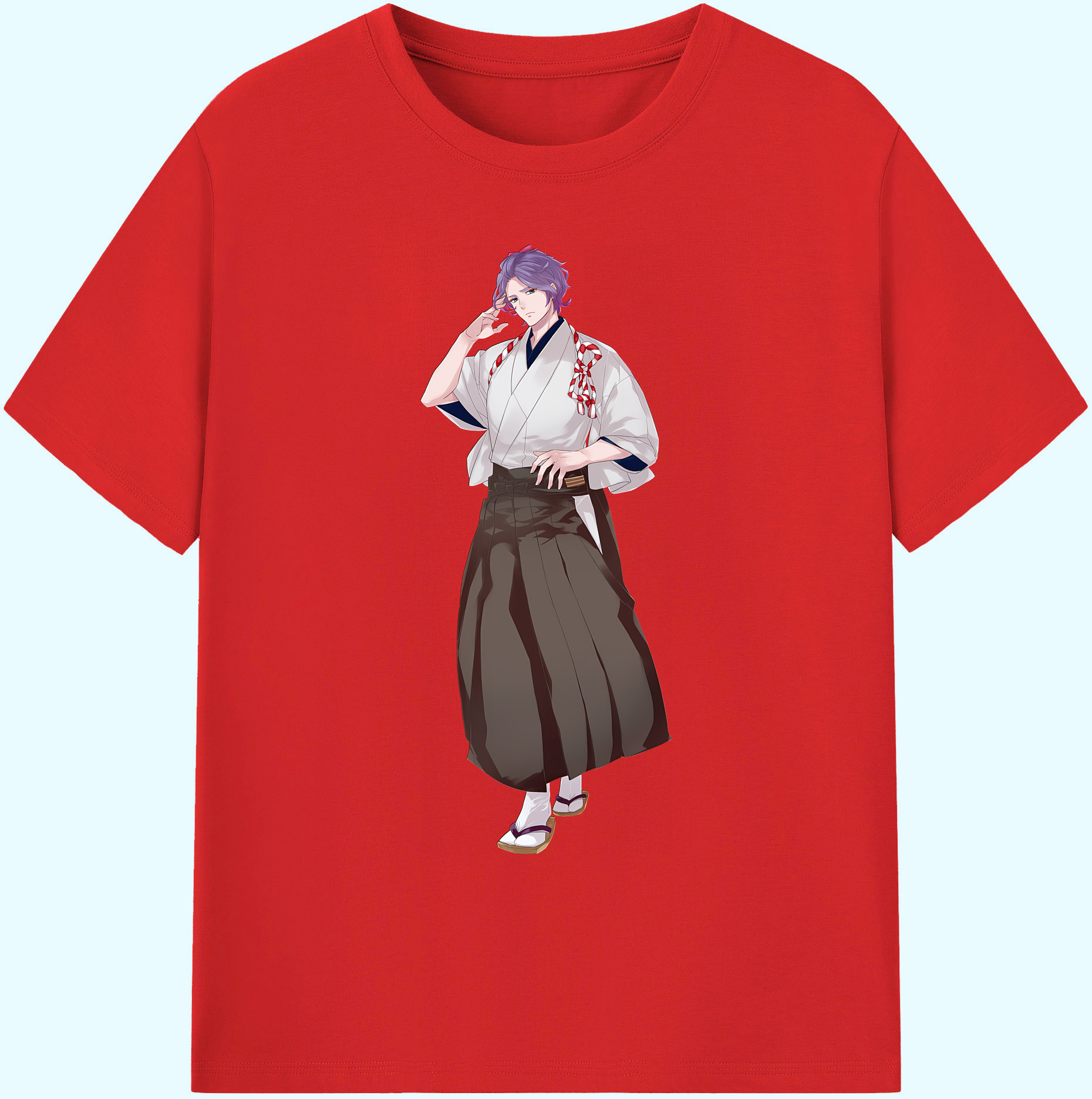 （画像用） 刀剣乱舞 Touken Ranbu 綿100％ メンズ半袖Tシャツ｜肌触りやわらか＆通気性