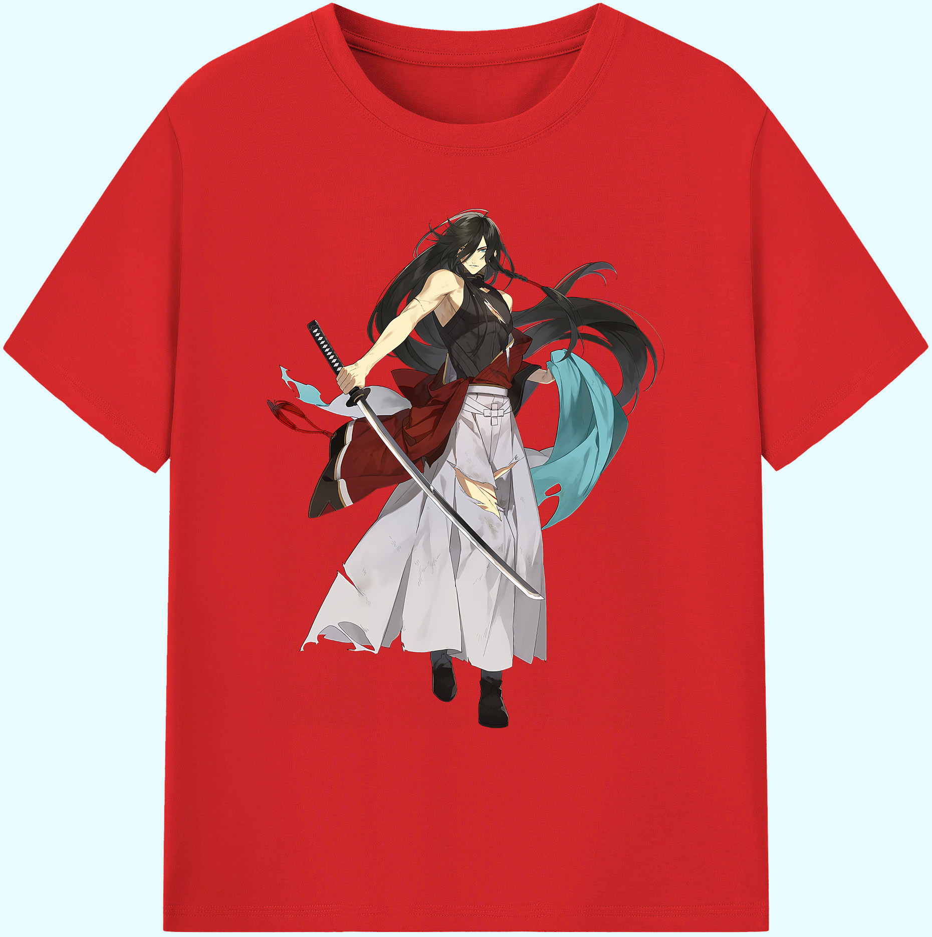 （画像用） 刀剣乱舞 Touken Ranbu 綿100％ メンズ半袖Tシャツ｜肌触りやわらか＆通気性
