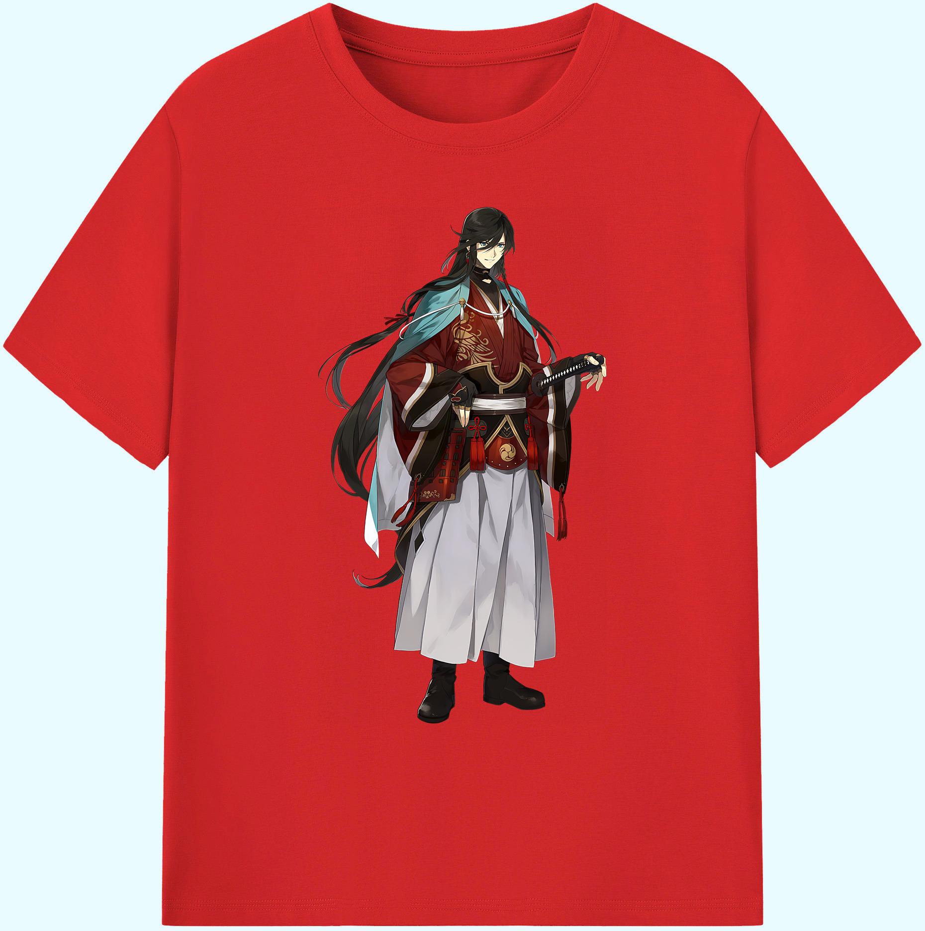 （画像用） 刀剣乱舞 Touken Ranbu 綿100％ メンズ半袖Tシャツ｜肌触りやわらか＆通気性