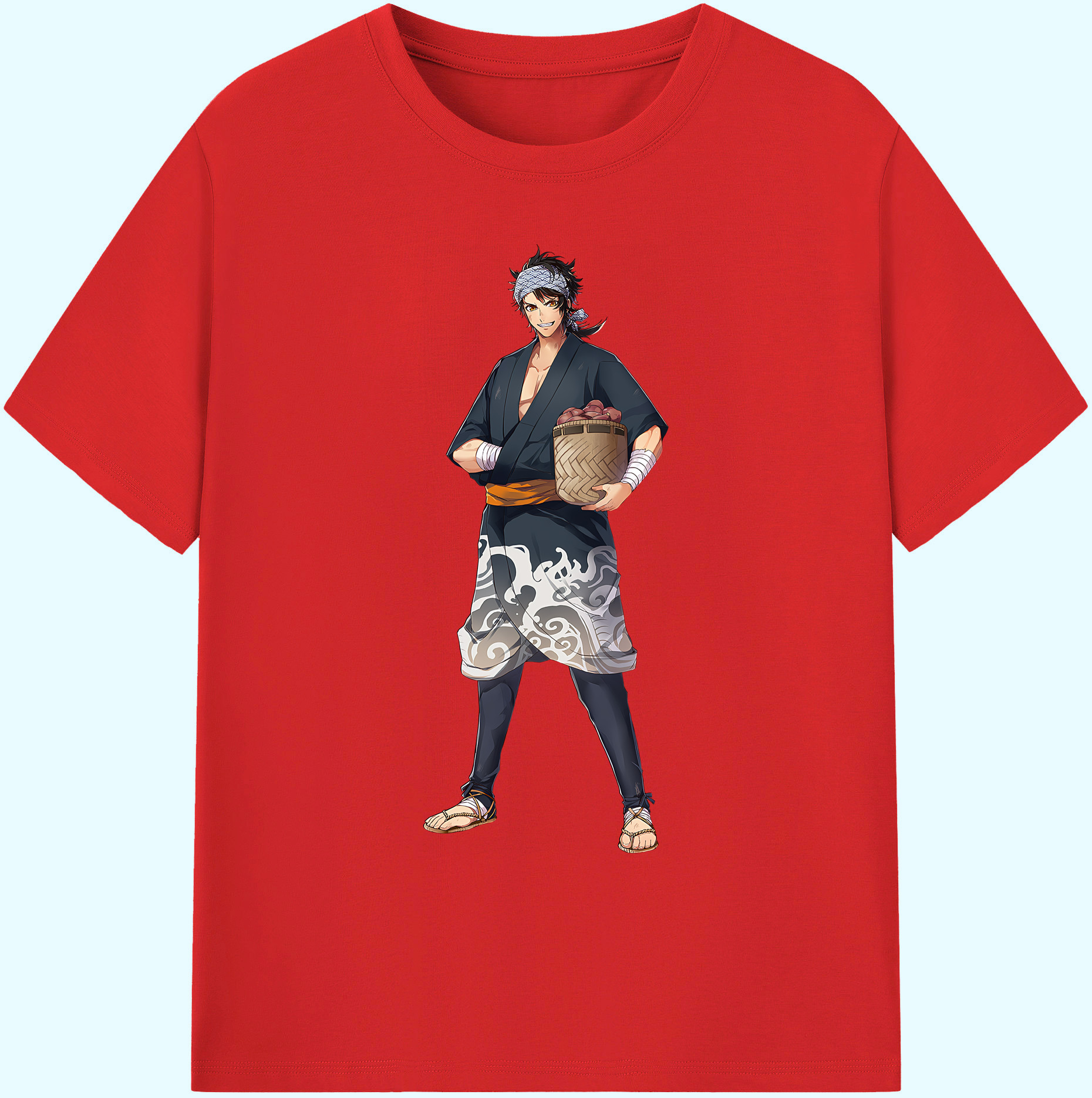 （画像用） 刀剣乱舞 Touken Ranbu 綿100％ メンズ半袖Tシャツ｜肌触りやわらか＆通気性