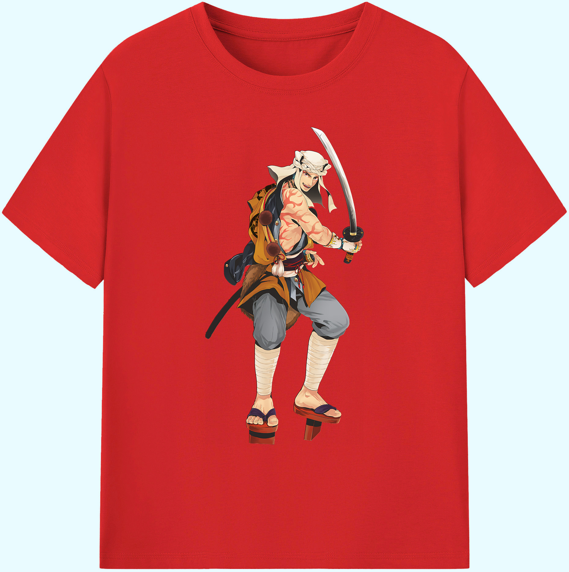 （画像用） 刀剣乱舞 Touken Ranbu 綿100％ メンズ半袖Tシャツ｜肌触りやわらか＆通気性