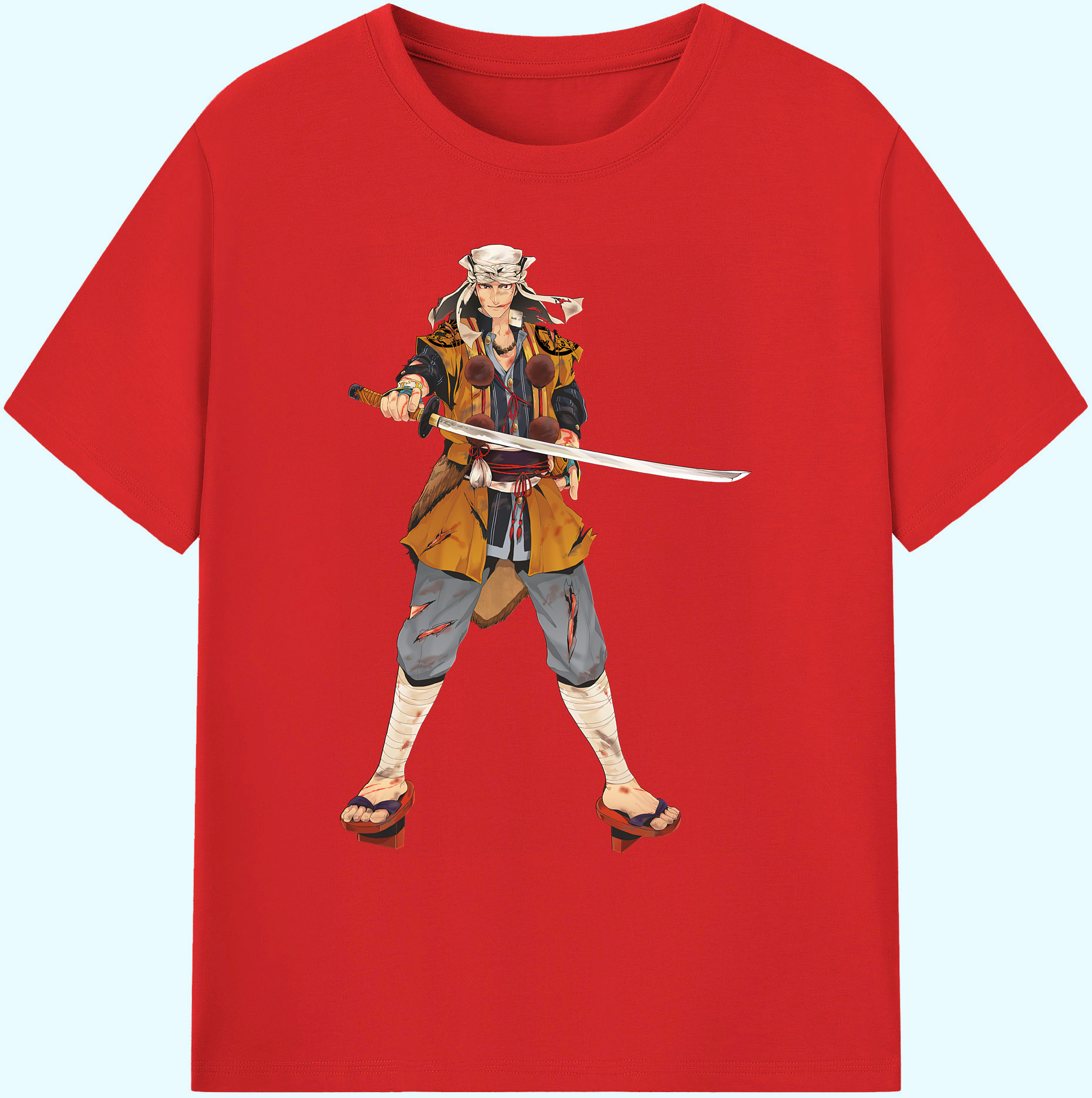 （画像用） 刀剣乱舞 Touken Ranbu 綿100％ メンズ半袖Tシャツ｜肌触りやわらか＆通気性