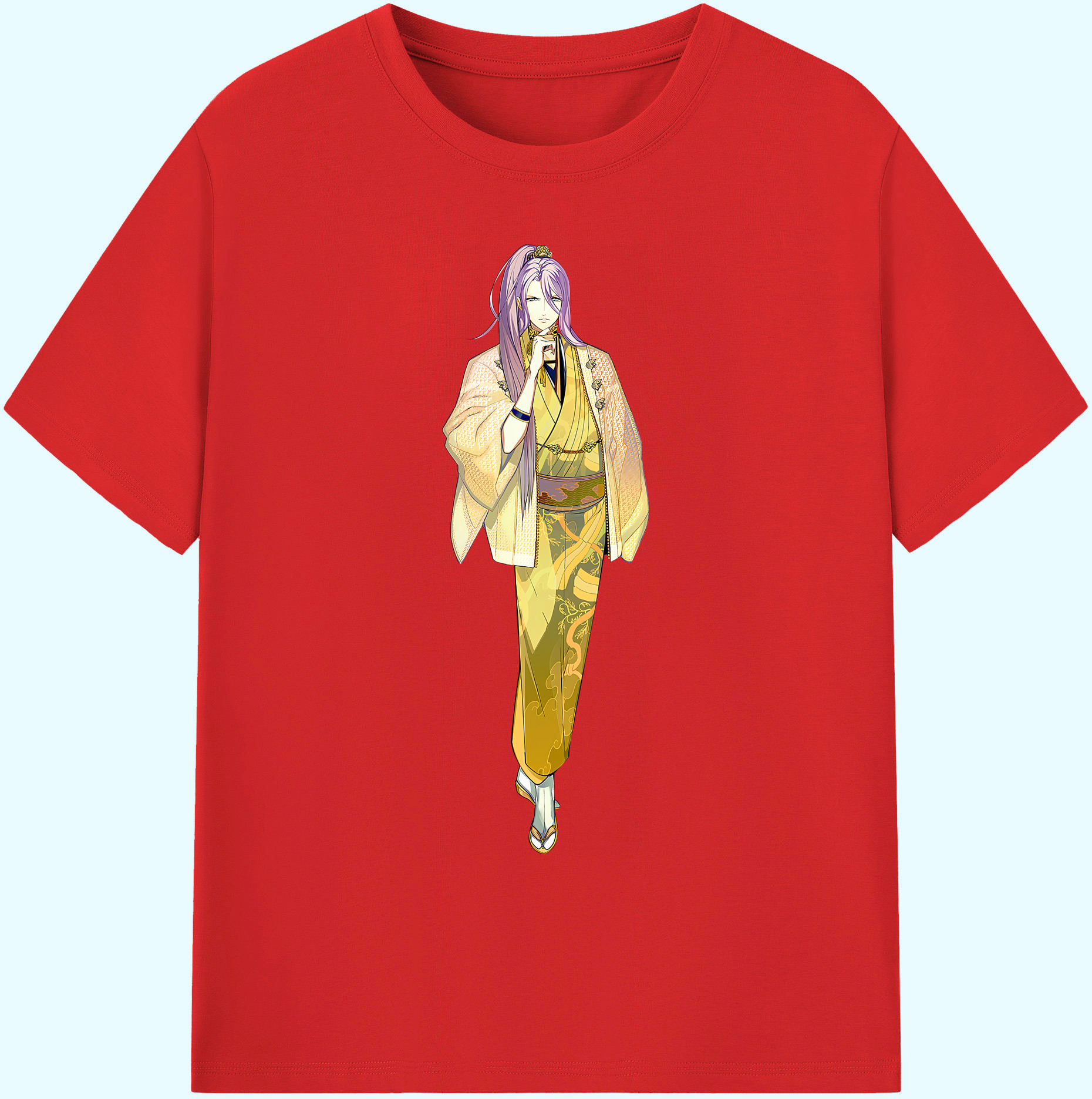 （画像用） 刀剣乱舞 Touken Ranbu 綿100％ メンズ半袖Tシャツ｜肌触りやわらか＆通気性