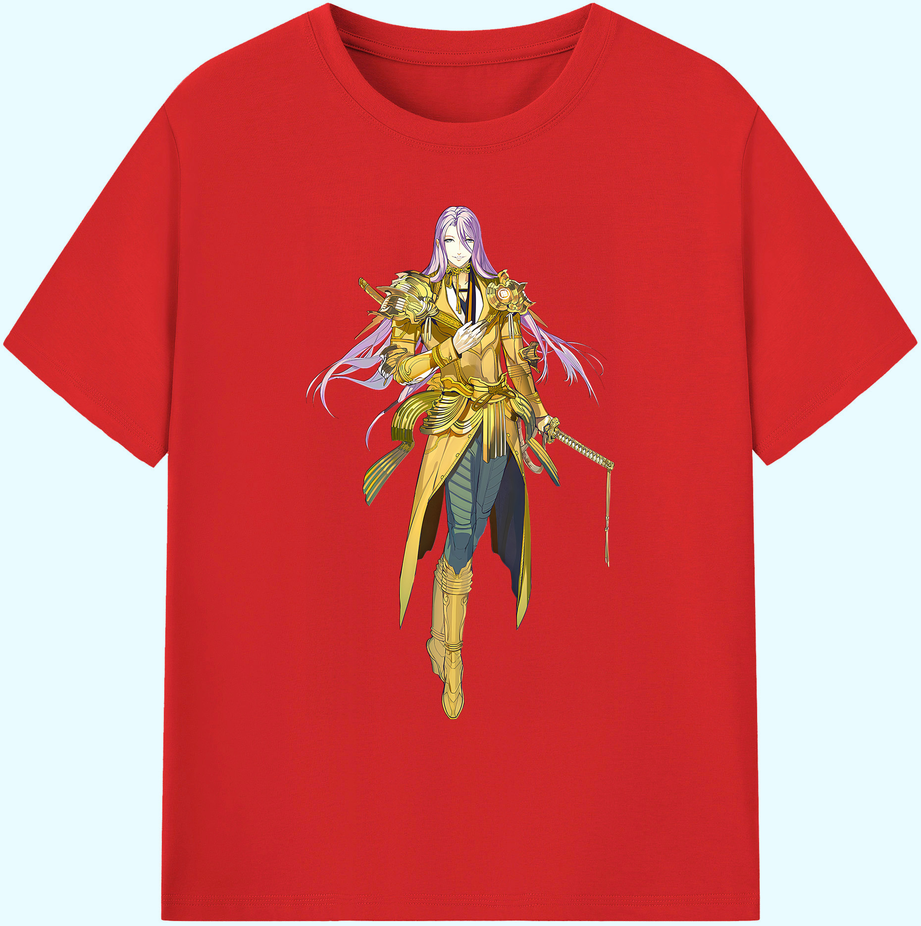 （画像用） 刀剣乱舞 Touken Ranbu 綿100％ メンズ半袖Tシャツ｜肌触りやわらか＆通気性