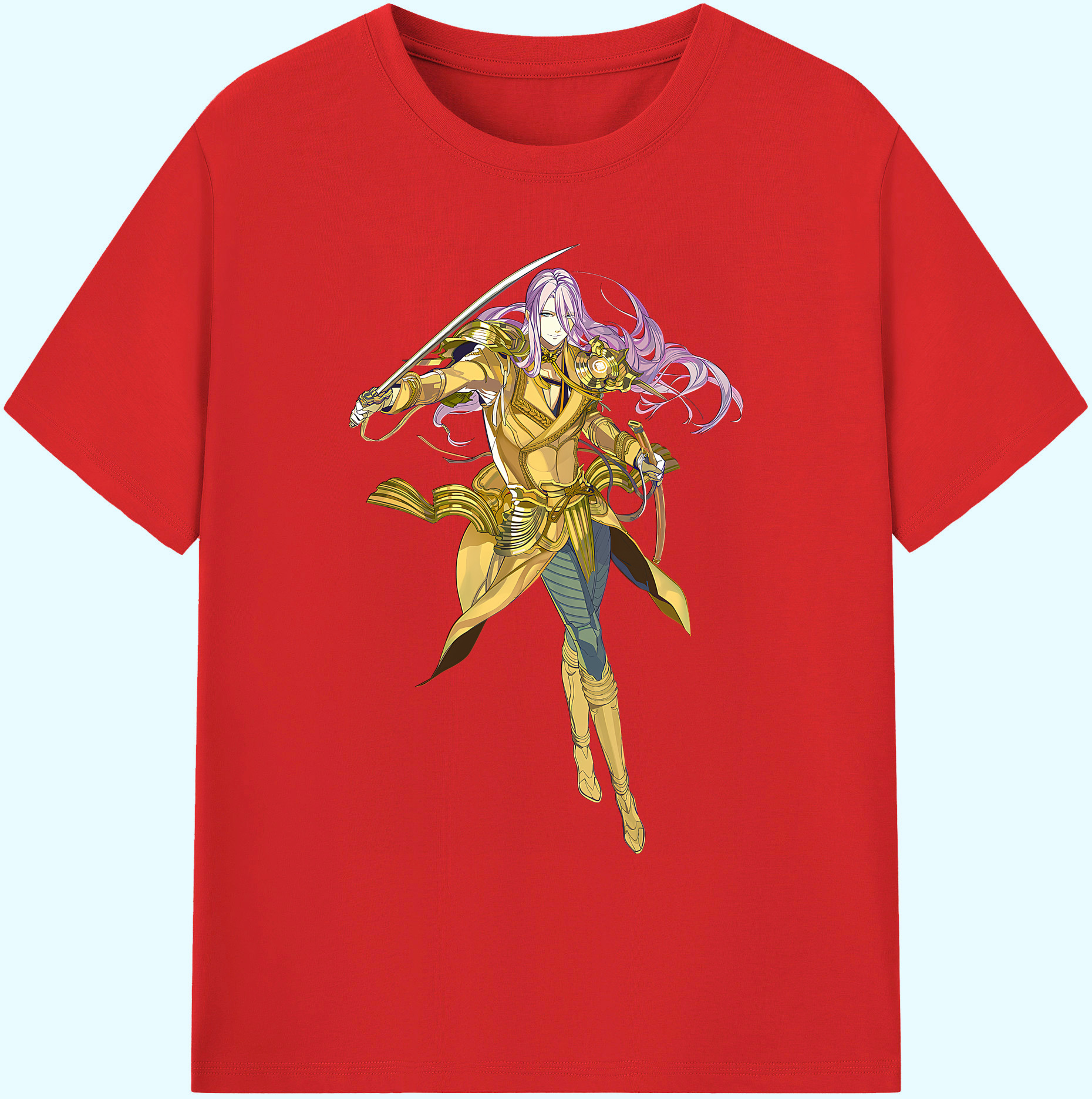 （画像用） 刀剣乱舞 Touken Ranbu 綿100％ メンズ半袖Tシャツ｜肌触りやわらか＆通気性