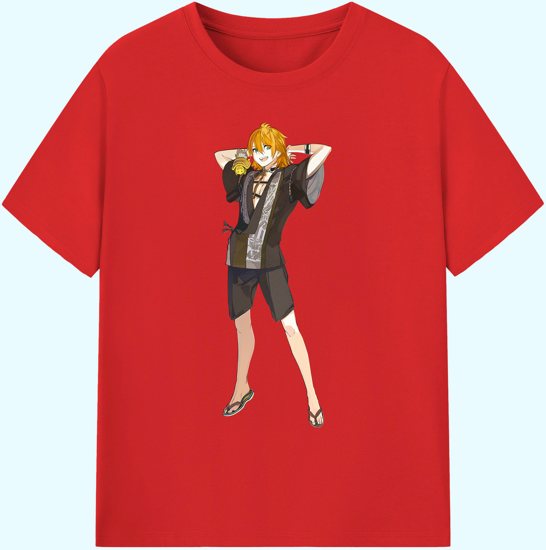 （画像用） 刀剣乱舞 Touken Ranbu 綿100％ メンズ半袖Tシャツ｜肌触りやわらか＆通気性