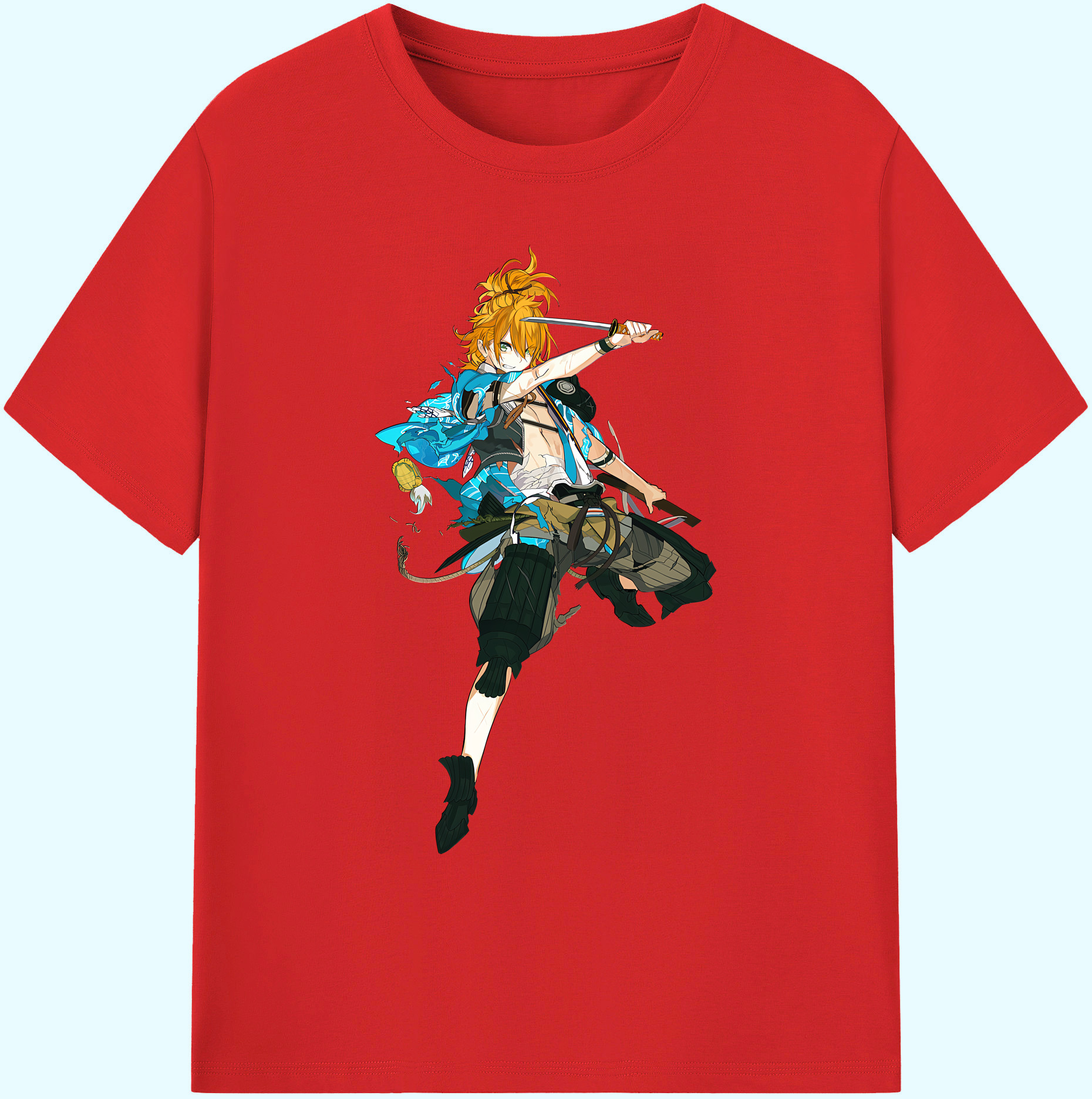 （画像用） 刀剣乱舞 Touken Ranbu 綿100％ メンズ半袖Tシャツ｜肌触りやわらか＆通気性