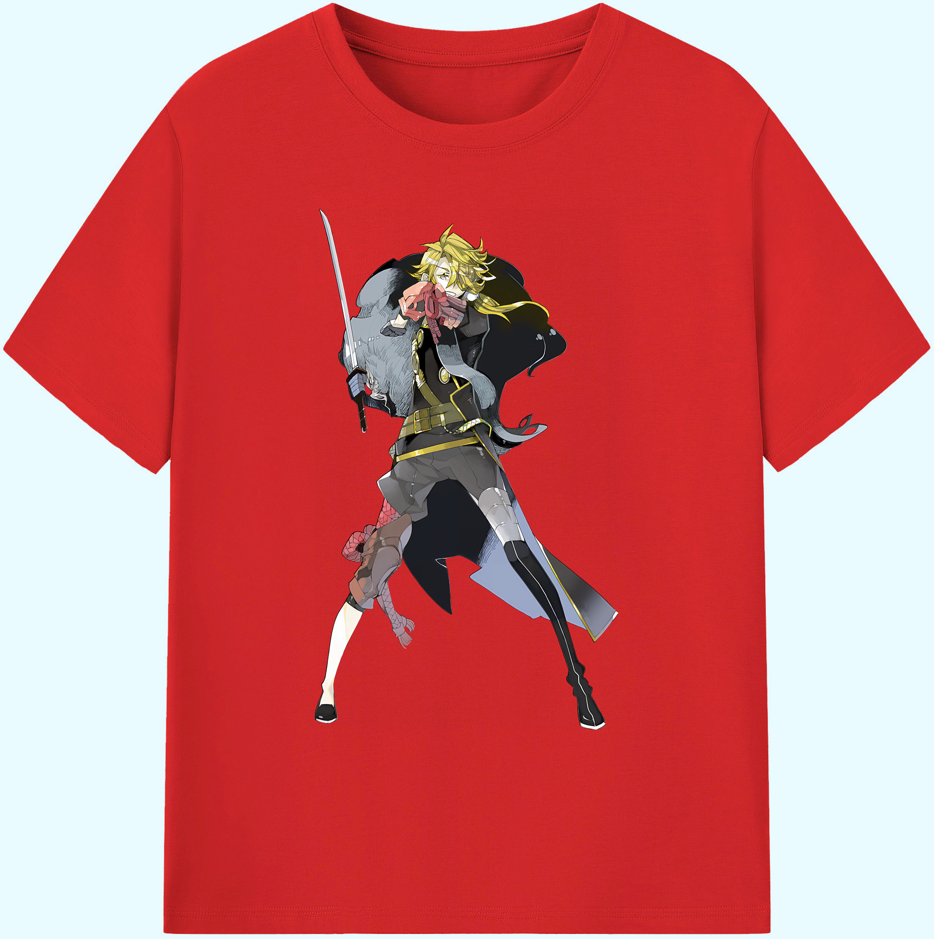 （画像用） 刀剣乱舞 Touken Ranbu 綿100％ メンズ半袖Tシャツ｜肌触りやわらか＆通気性