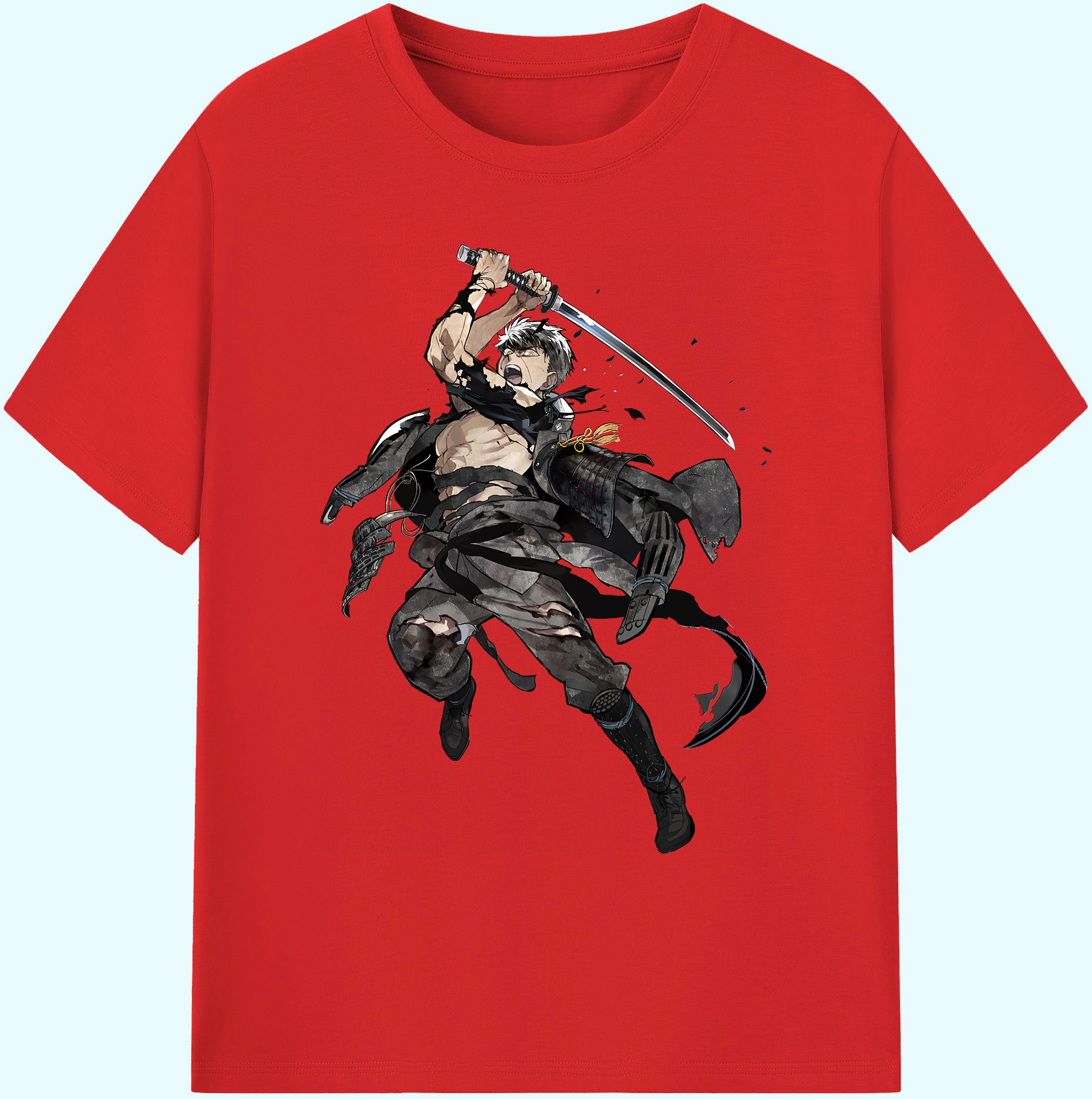 （画像用） 刀剣乱舞 Touken Ranbu 綿100％ メンズ半袖Tシャツ｜肌触りやわらか＆通気性