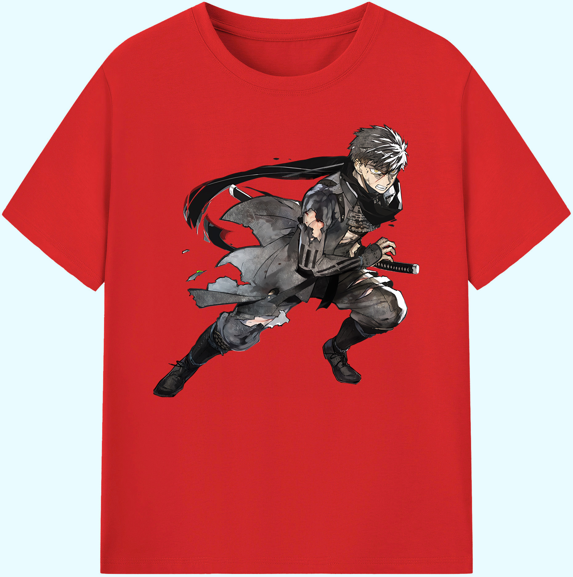 （画像用） 刀剣乱舞 Touken Ranbu 綿100％ メンズ半袖Tシャツ｜肌触りやわらか＆通気性