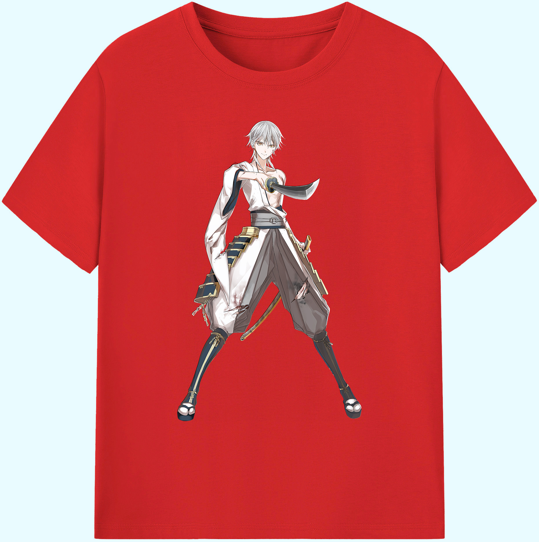 （画像用） 刀剣乱舞 Touken Ranbu 綿100％ メンズ半袖Tシャツ｜肌触りやわらか＆通気性